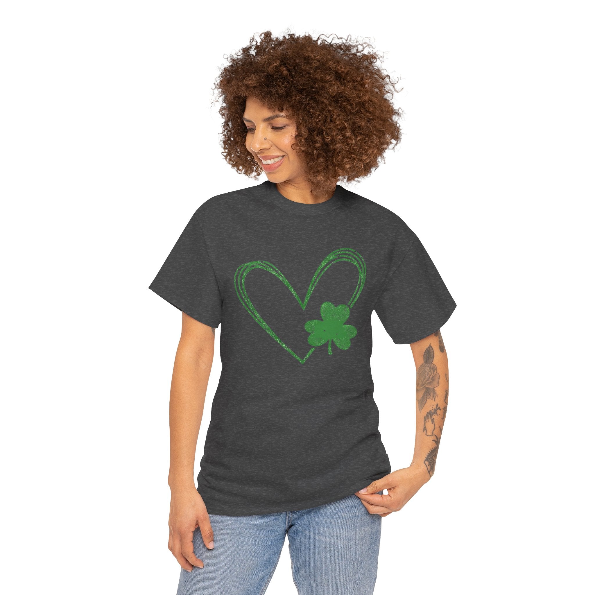 St. Patrick's Shamrock Heart T‑Shirt
