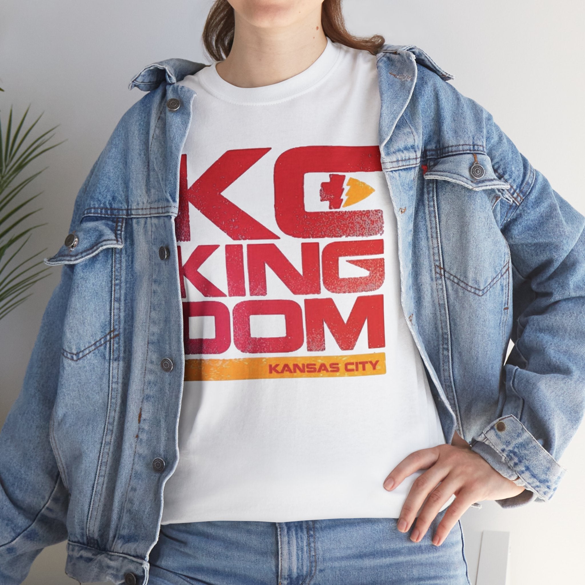 KC Kingdom T-Shirt | Distressed Retro Kansas City Football Fan Apparel | Cr8tive Designs