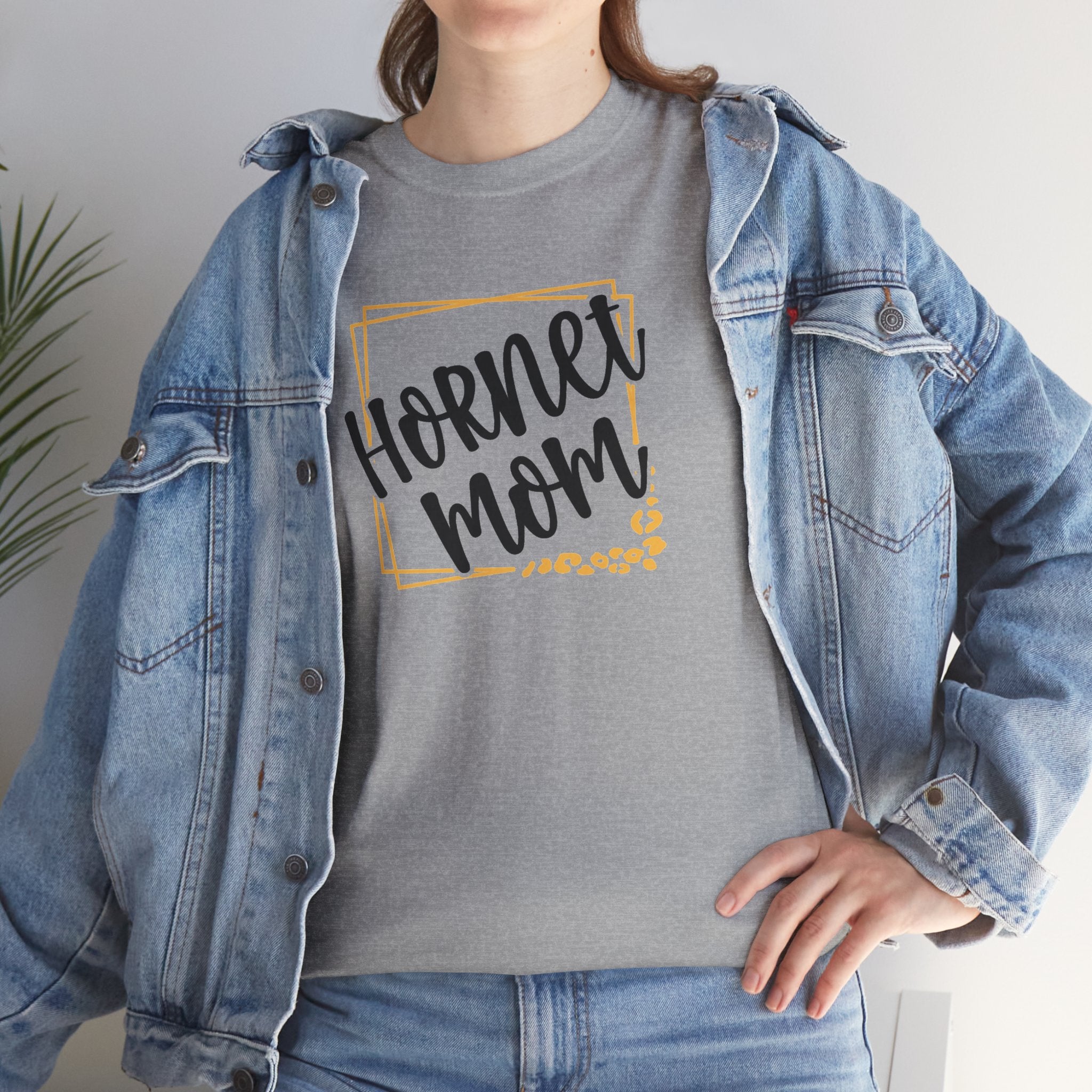 Hornet Mom Graphic T-Shirt | School Spirit Mascot Tee | Cr8tive Designs