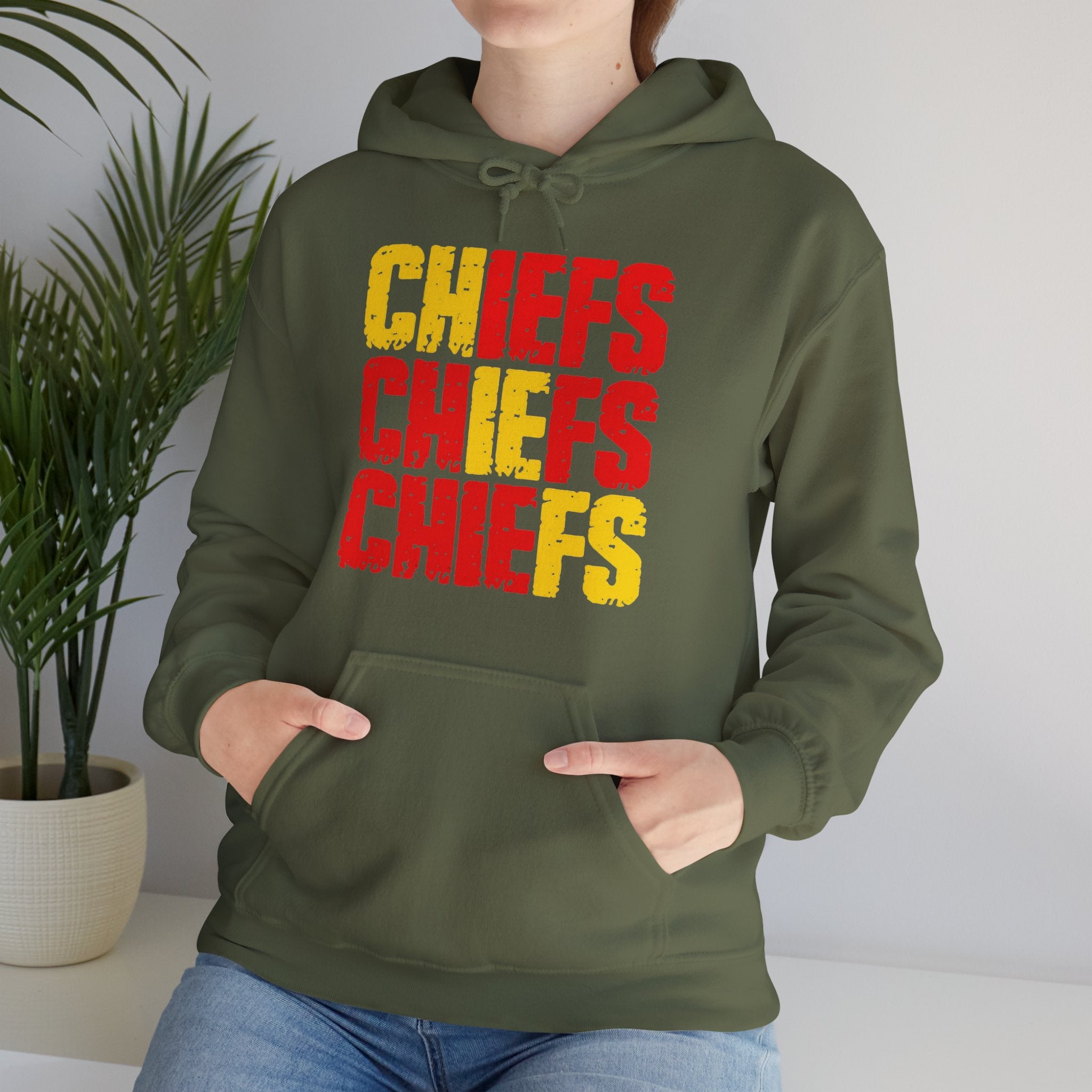 Chiefs Chiefs Chiefs | Football Hoodie | Cr8tive Designs