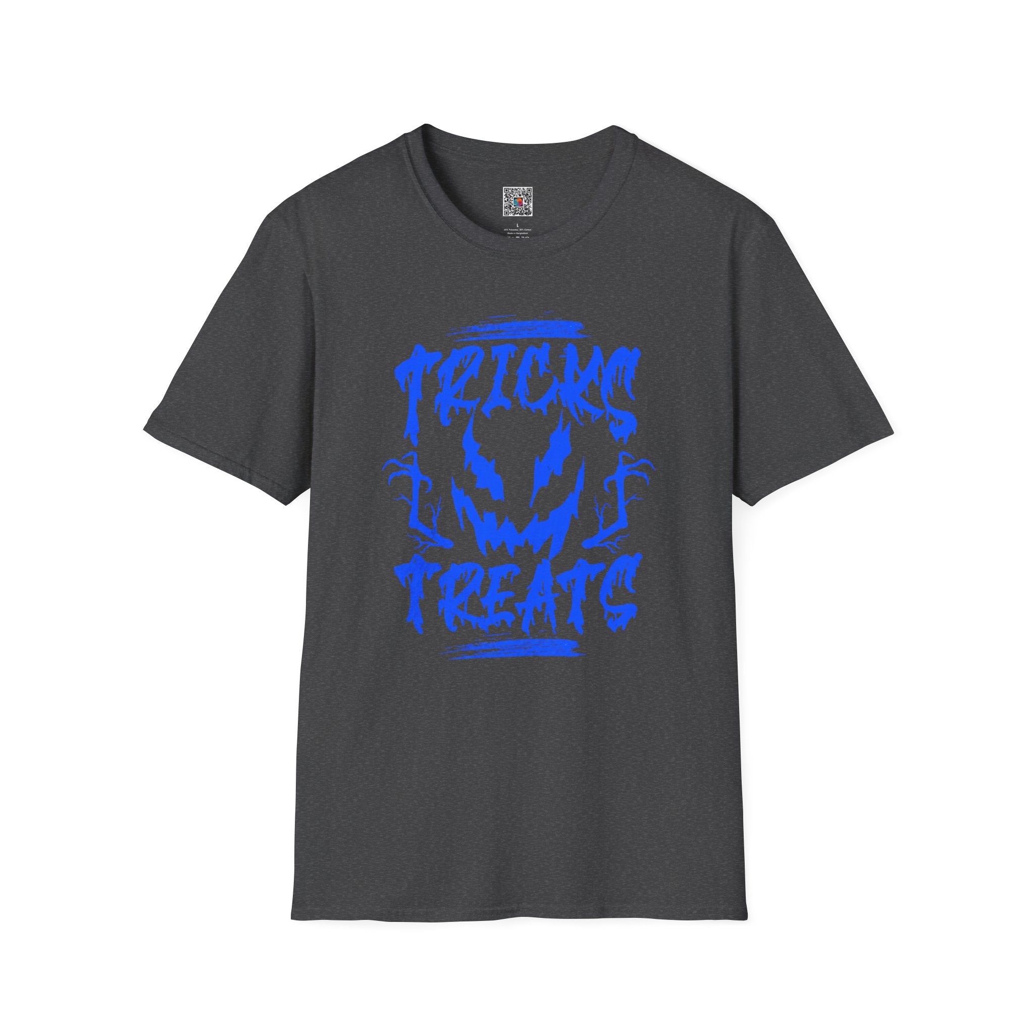 Tricks & Treats Halloween T‑Shirt | Spooky Jack-O'-Lantern Graphic Tee | Cr8tive Designs