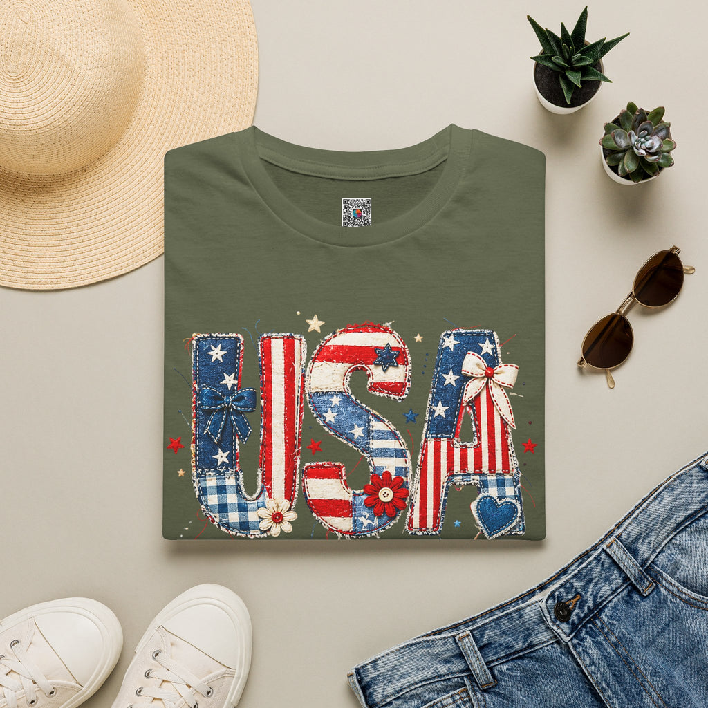 USA Patriotic | Vintage Red White & Blue Design | Cr8tive Designs