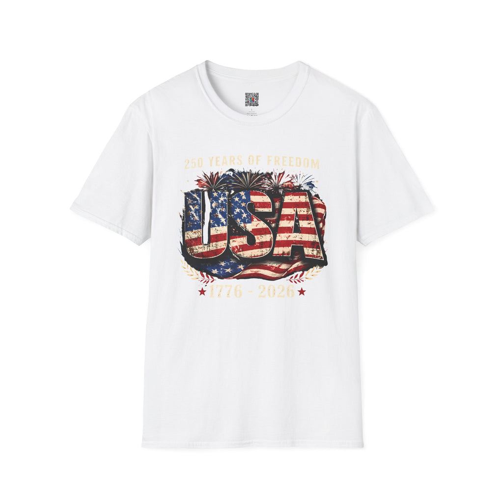 250 Years of Freedom | Rustic Patriotic USA Flag Design | Cr8tive Designs