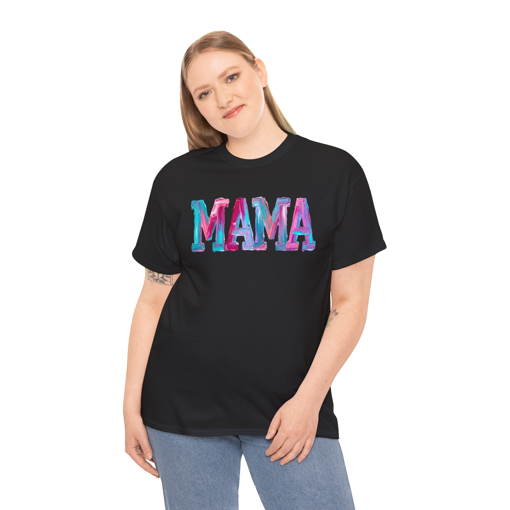 MAMA Bright Splash T-Shirt| Colorful Graphic Shirt | Cr8tive Designs
