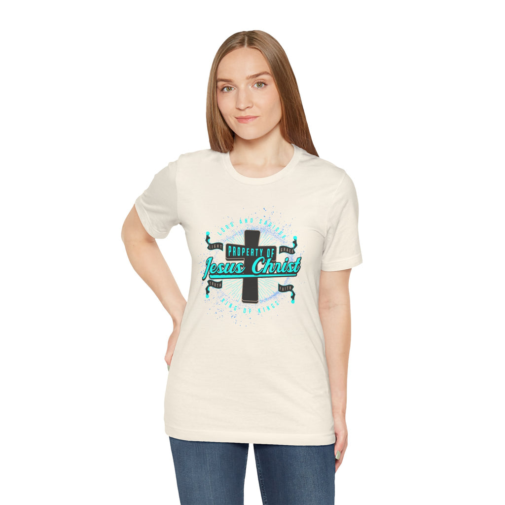 Jesus Christ Cross T-Shirt — "Property of Jesus Christ" Faith Tee| Cr8tive Designs