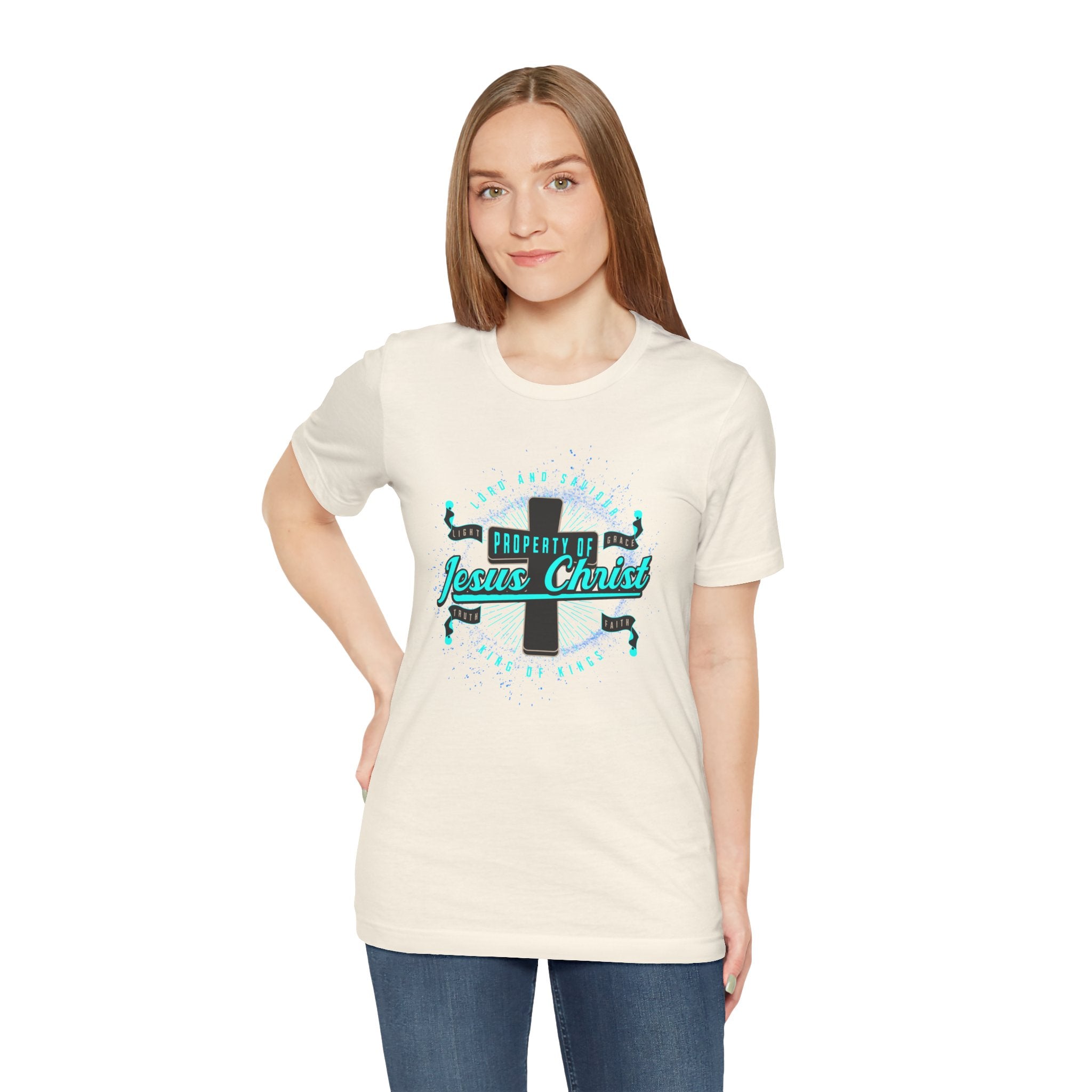 Jesus Christ Cross T-Shirt — "Property of Jesus Christ" Faith Tee| Cr8tive Designs