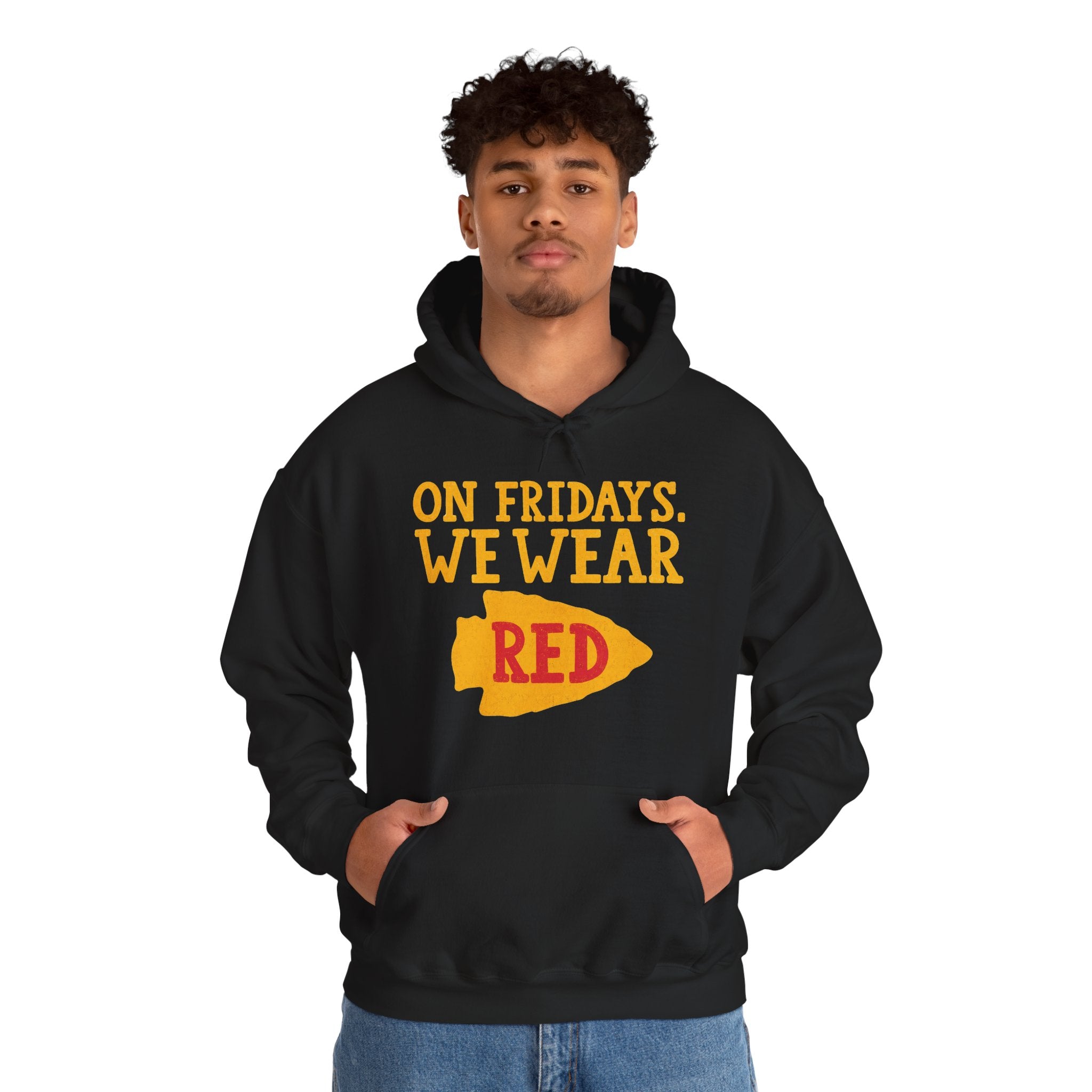 On Fridays We Wear Red | Kansas City Football Hoodie | Cr8tive Designs