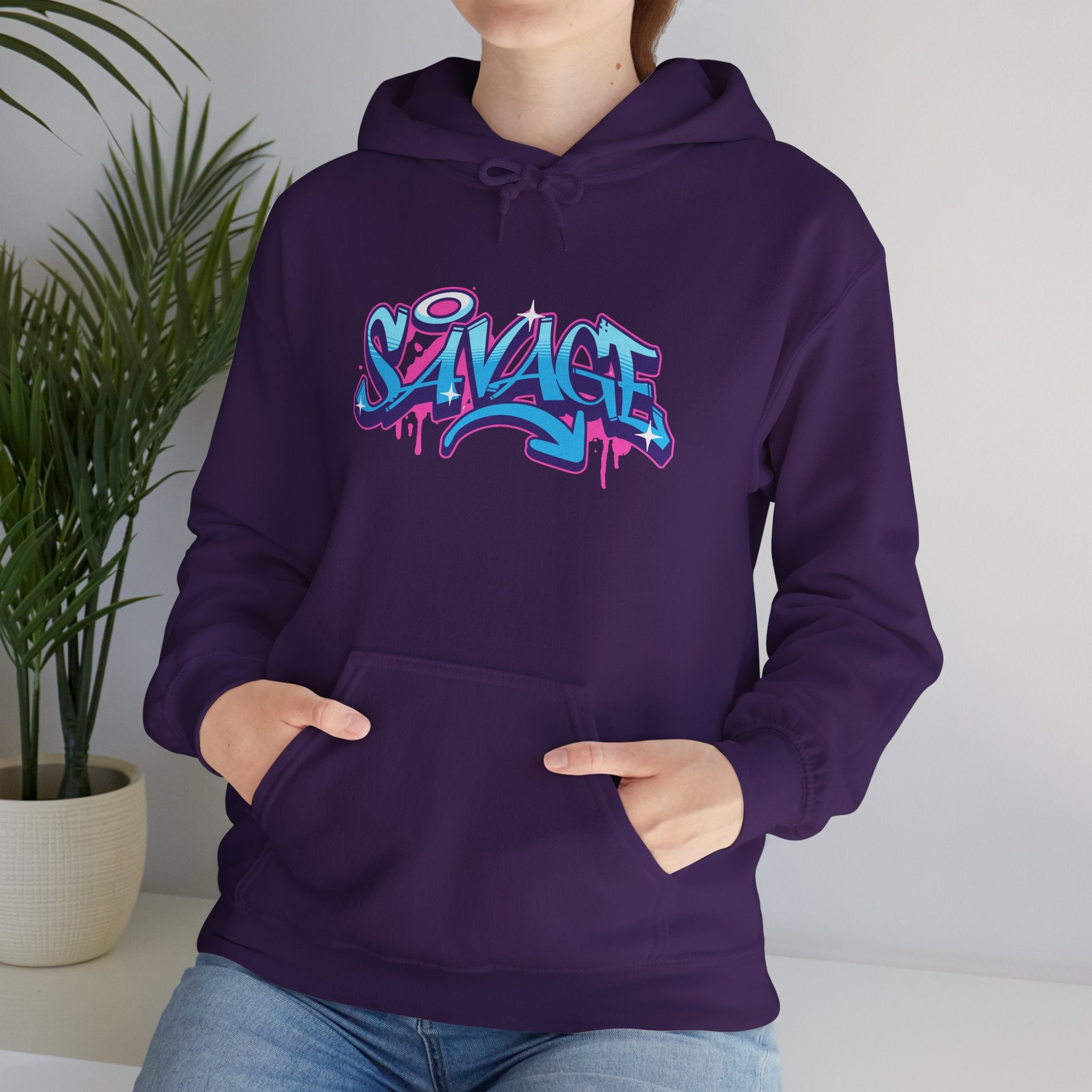 Savage | Colorful Graffiti Streetwear Hoodie | Cr8tive Designs