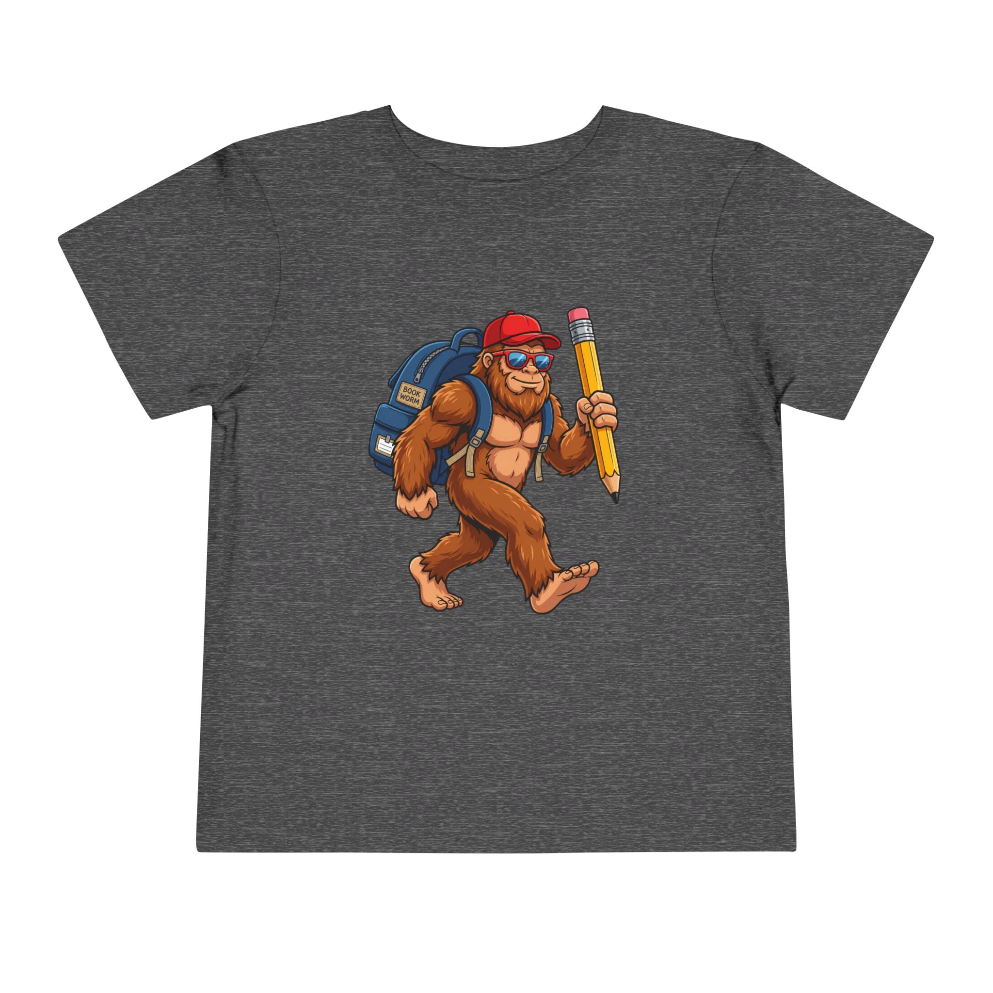 Bigfoot Back-to-School Toddler Tee | Funny Sasquatch T-Shirt | Cr8tive Designs