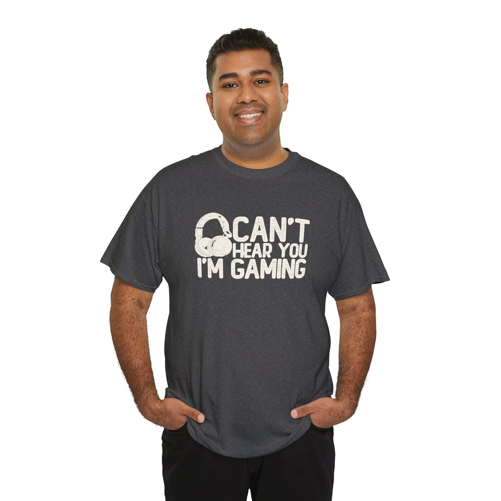 Can’t Hear You, I’m Gaming T-Shirt | Funny Headset Gamer Design | Cr8tive Designs
