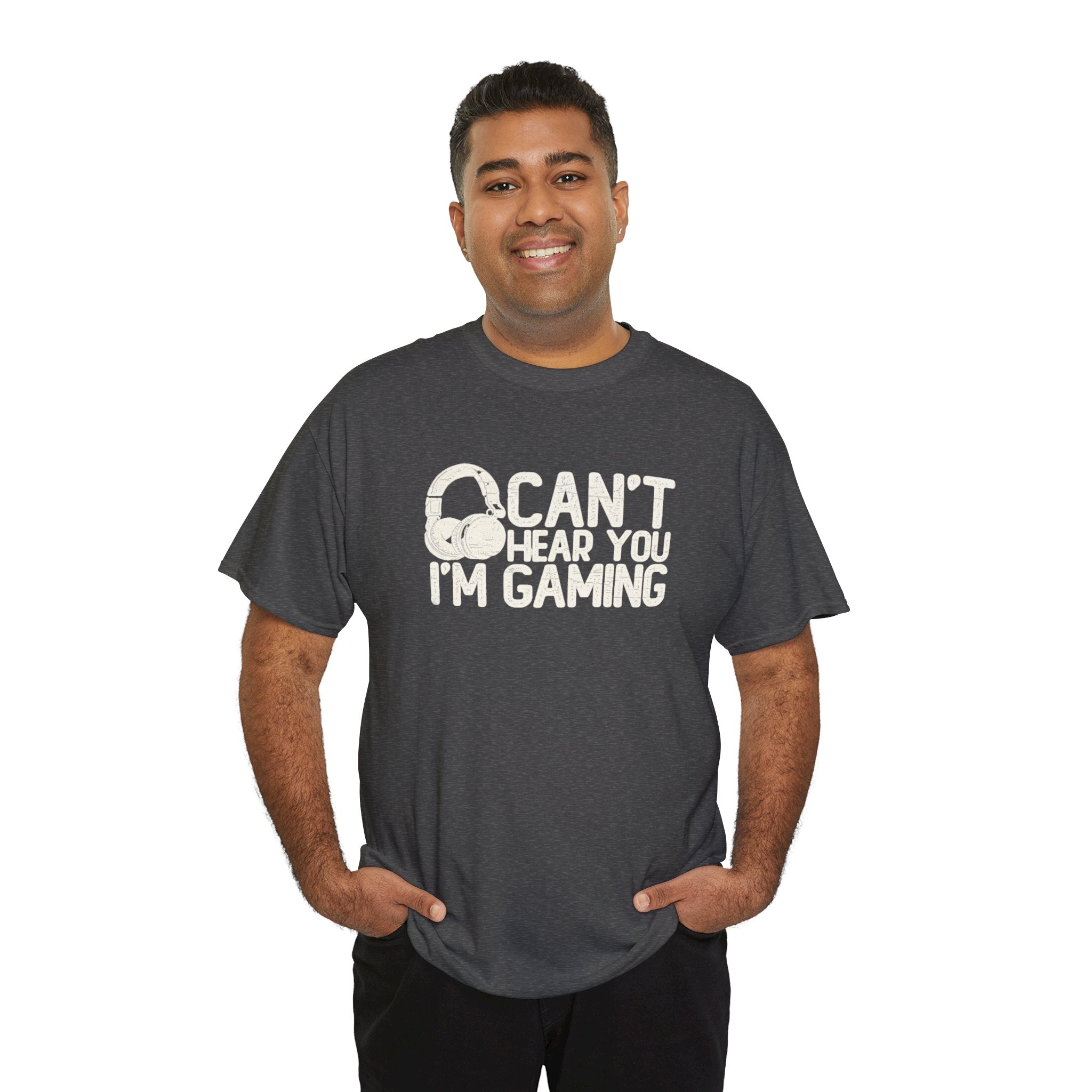 Can’t Hear You, I’m Gaming T-Shirt | Funny Headset Gamer Design | Cr8tive Designs
