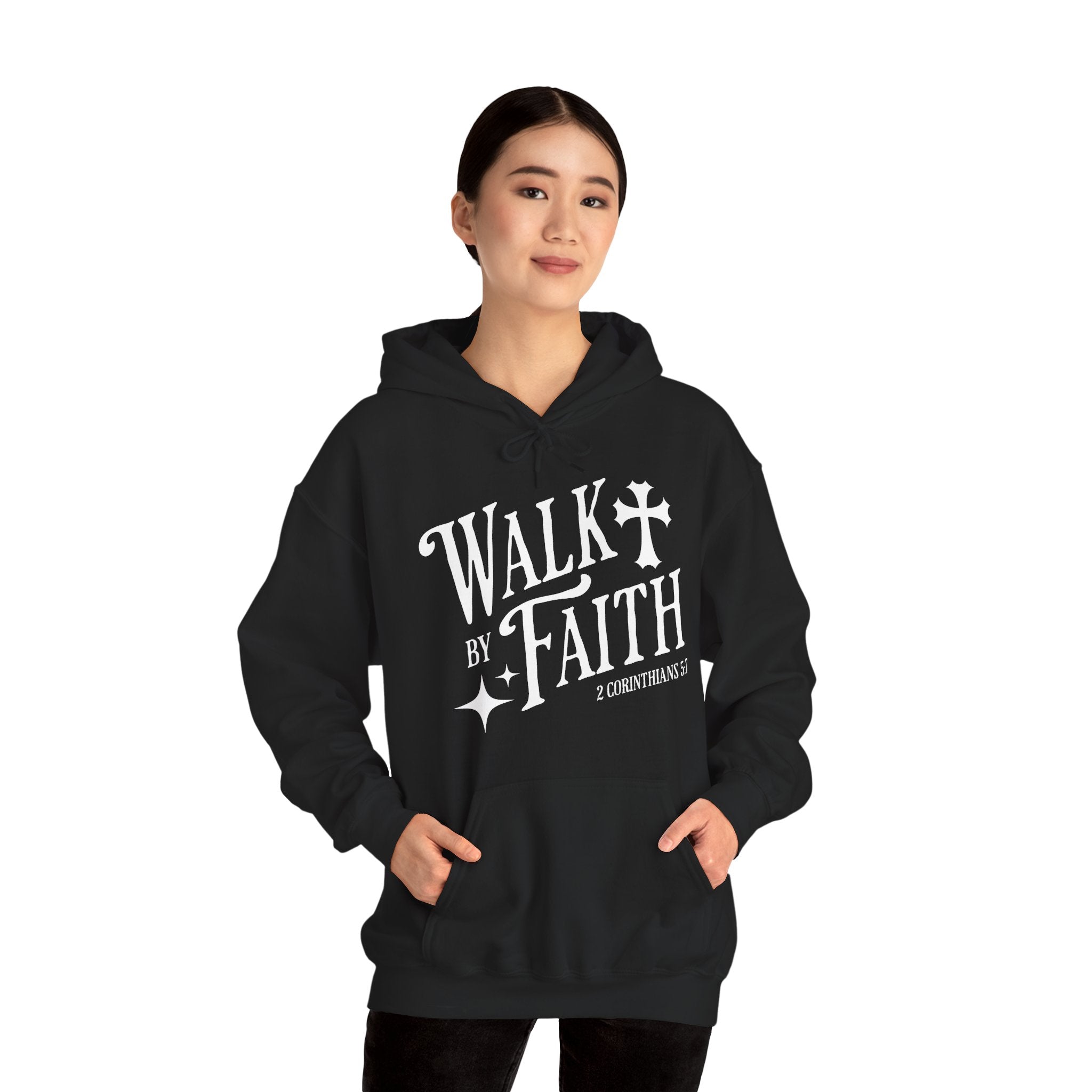 Walk by Faith | Christian Scripture Hoodie | Cr8tive Designs