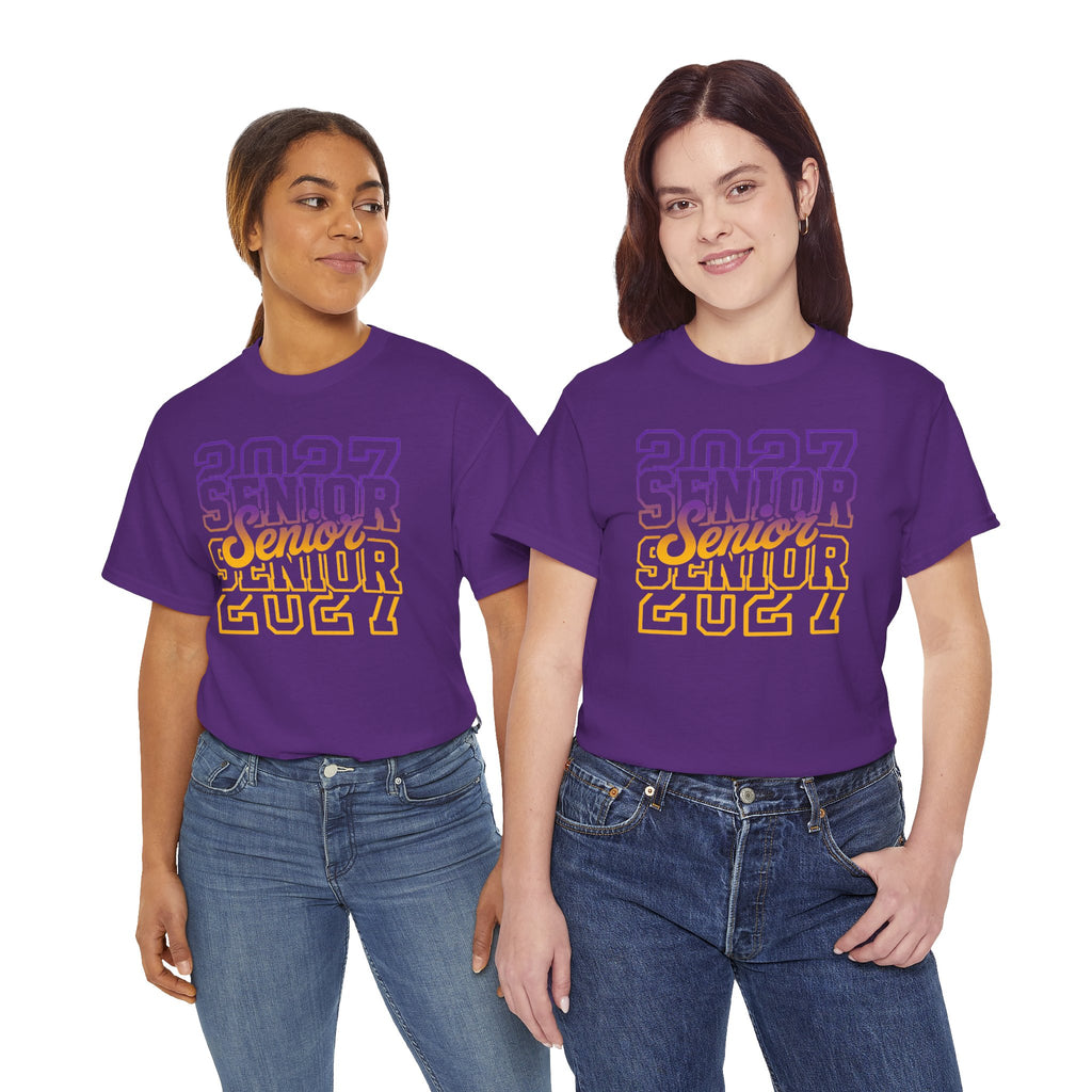Senior 2027 | Purple and Gold T-Shirt | Cr8tive Designs