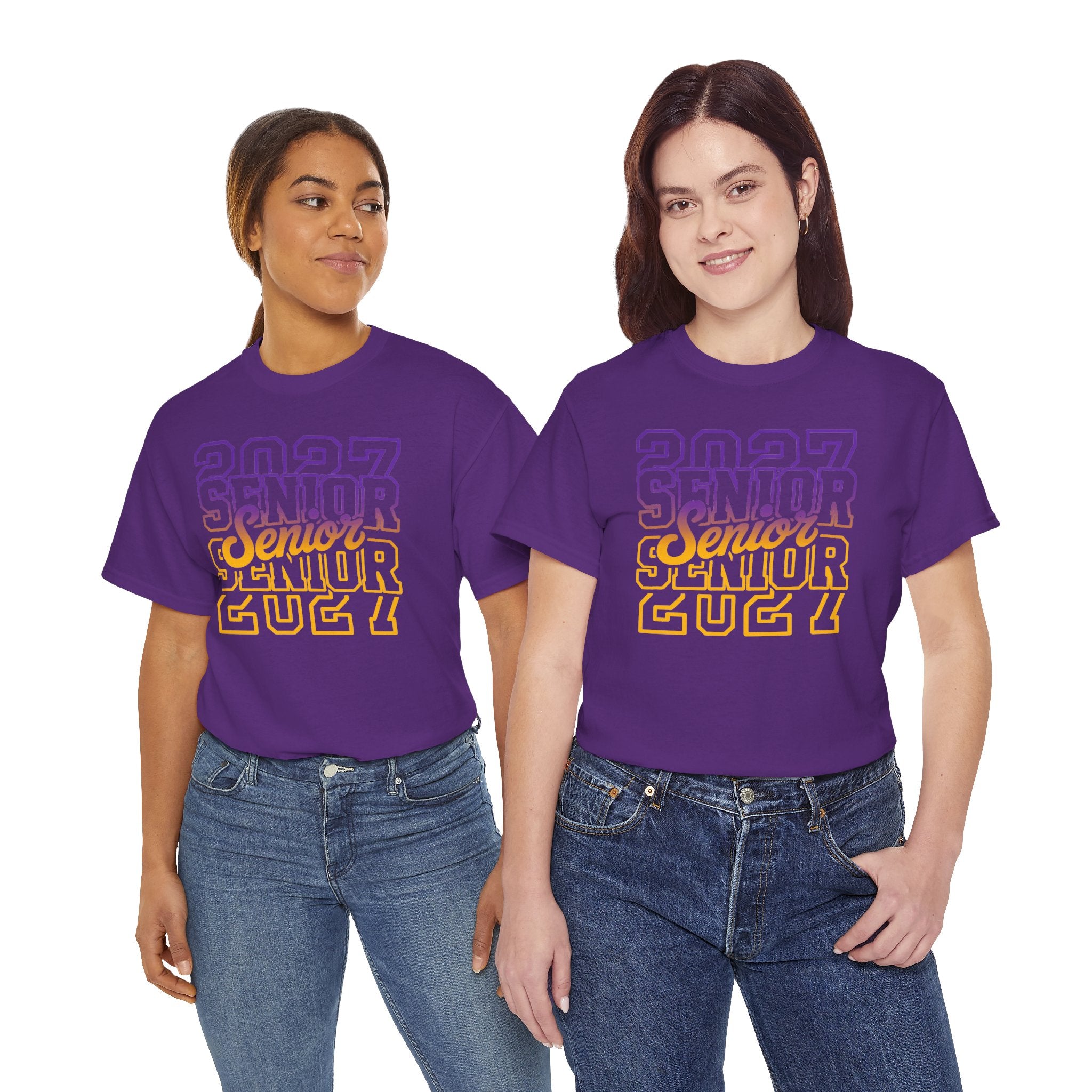 Senior 2027 | Purple and Gold T-Shirt | Cr8tive Designs