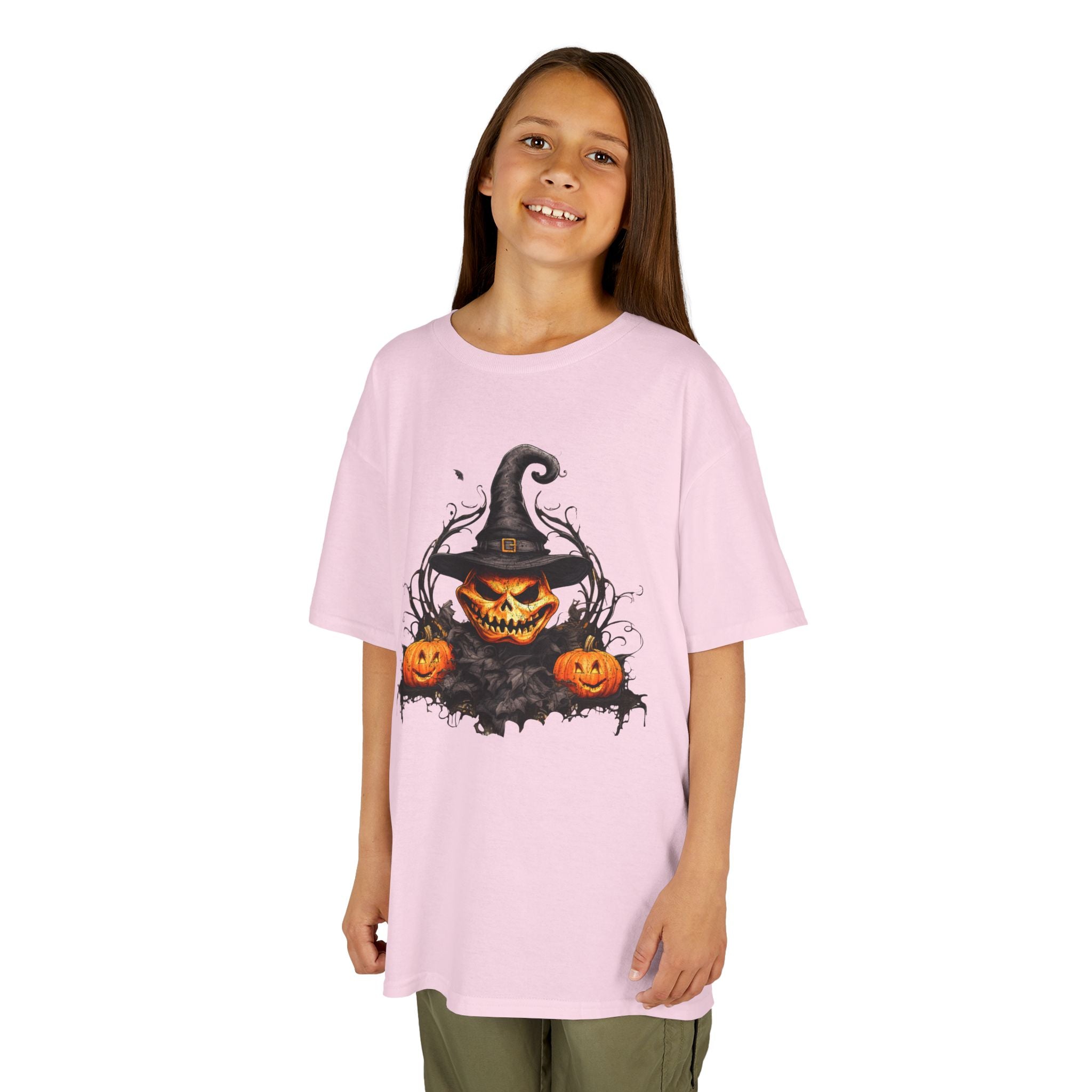 Kids Halloween Pumpkin Witch T-Shirt | Cr8tive Designs