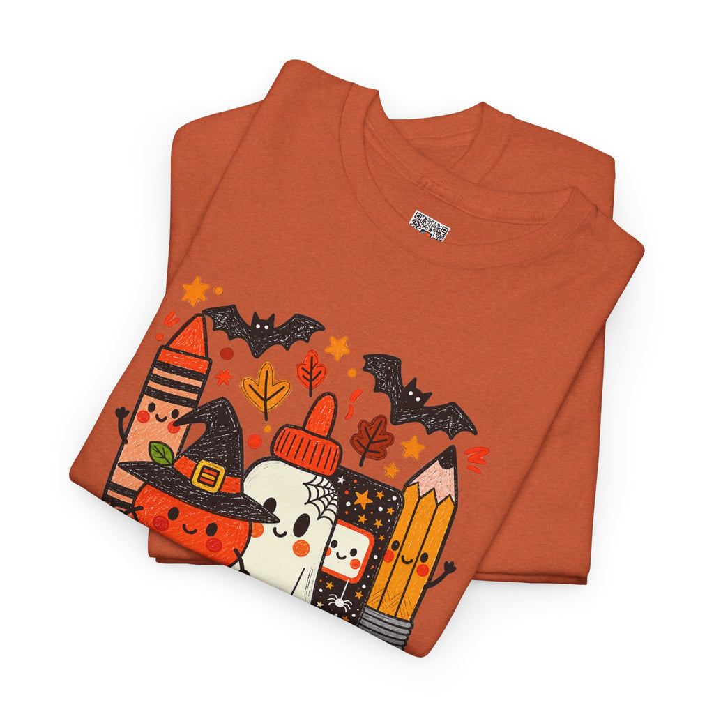 Spooky School Supplies T-Shirt | Cute Halloween Teacher & Student Graphic Tee | Cr8tive Designs