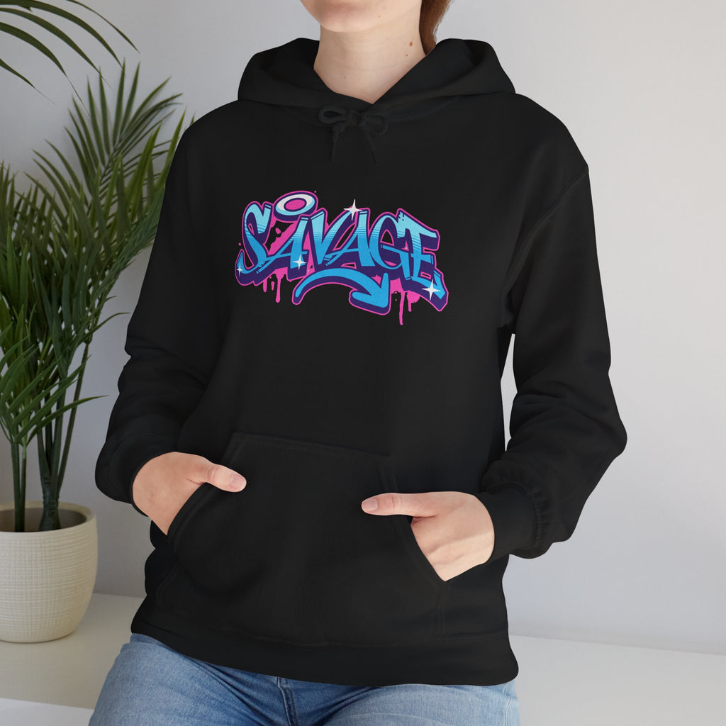 Savage | Colorful Graffiti Streetwear Hoodie | Cr8tive Designs