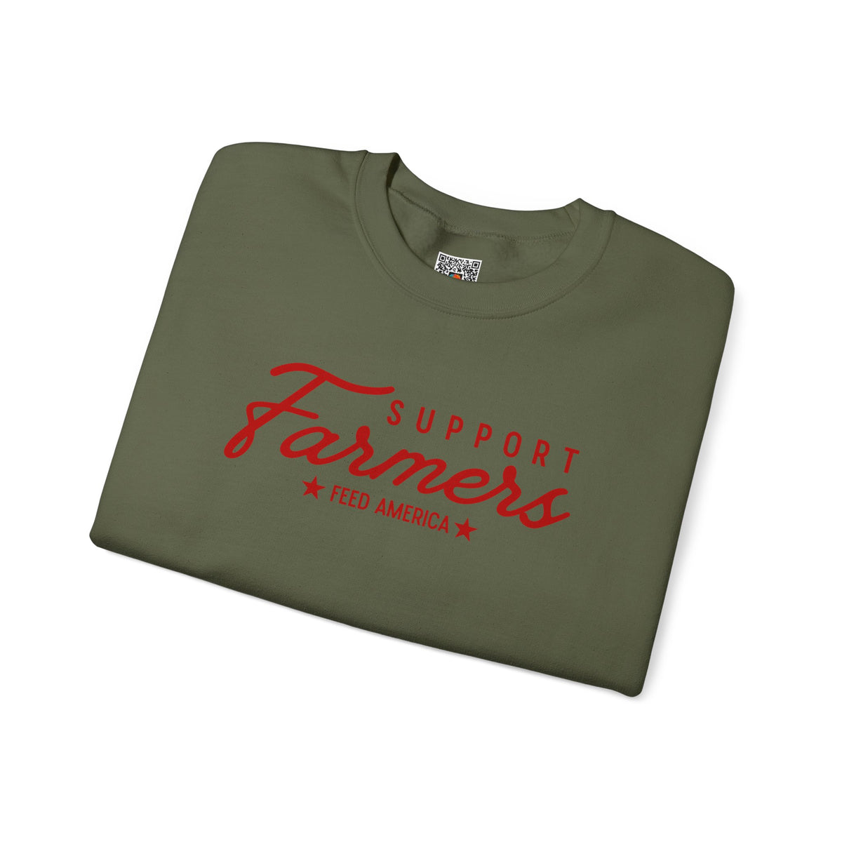 Support Farmers Feed America Sweatshirt | Patriotic Agriculture Crewneck | Cr8tive Designs
