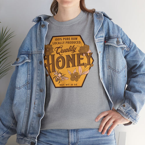 "Quality Honey" Vintage Bee Graphic T-Shirt/Cr8tive Designs