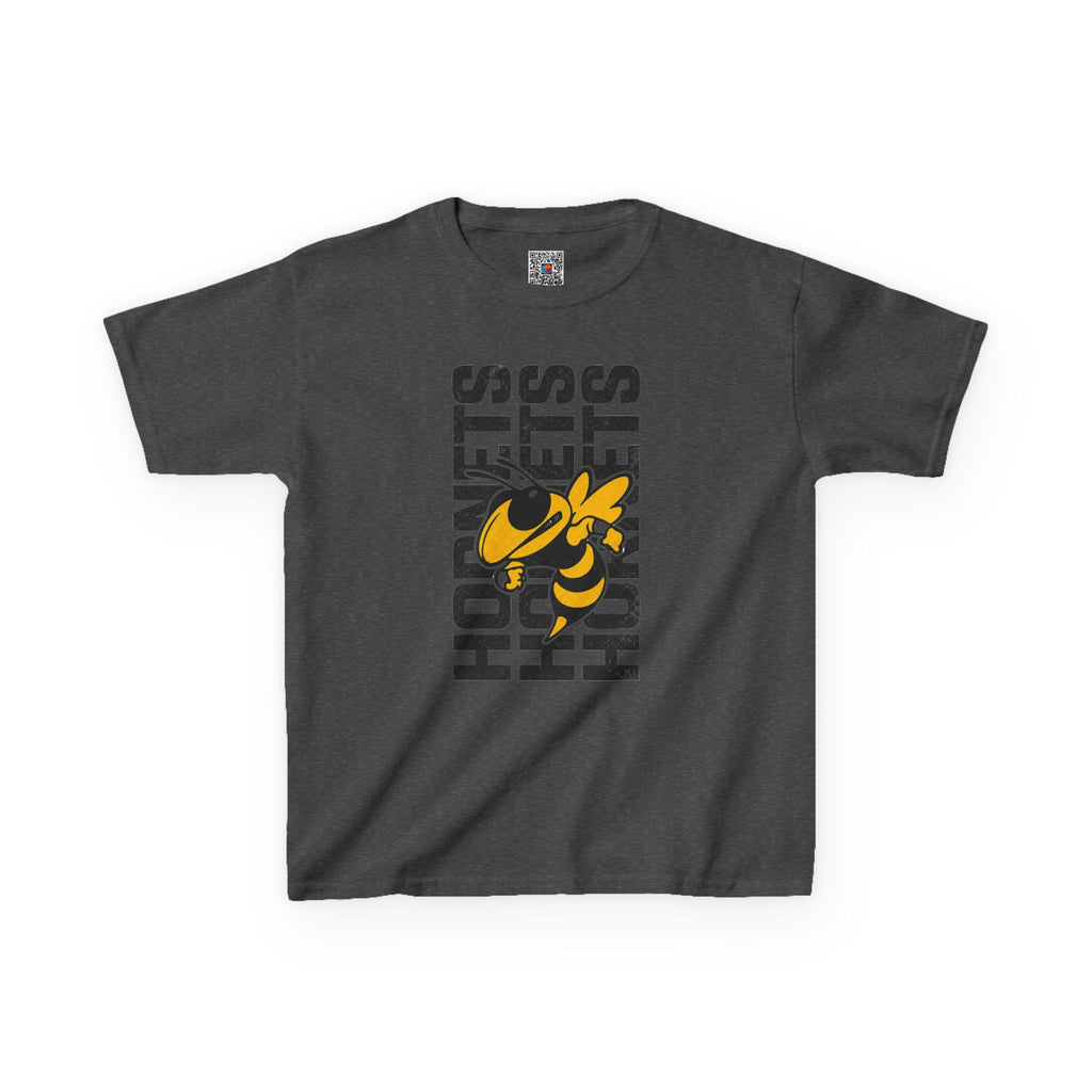 Vertical Hornets Mascot Youth T-Shirt | School Spirit Mascot Tee | Cr8tive Designs