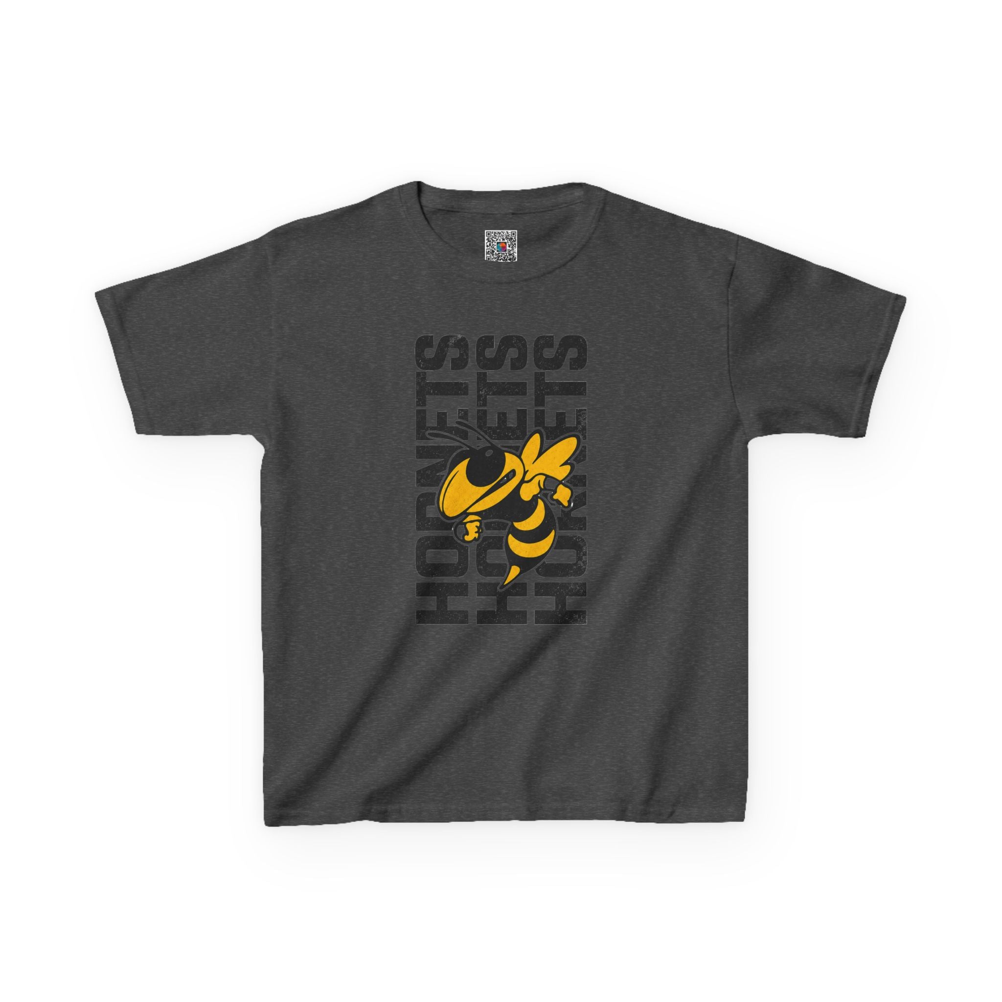 Vertical Hornets Mascot Youth T-Shirt | School Spirit Mascot Tee | Cr8tive Designs