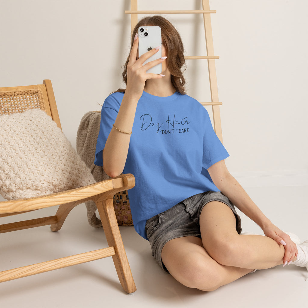 Dog Hair Don’t Care Tee | Funny Dog Lover Shirt | Cr8tive Designs