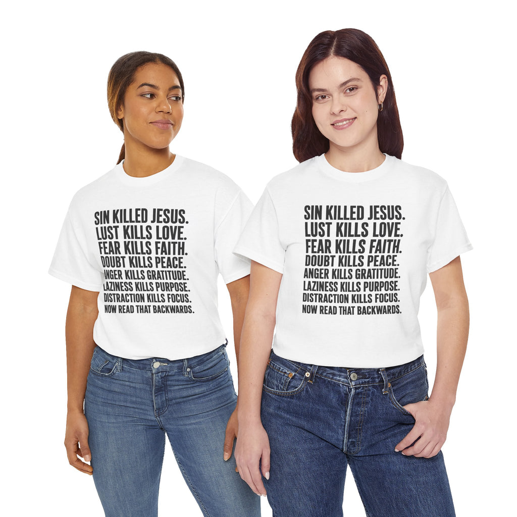Now Read That Backwards | Bold Christian Faith Statement T-Shirt | Cr8tive Designs
