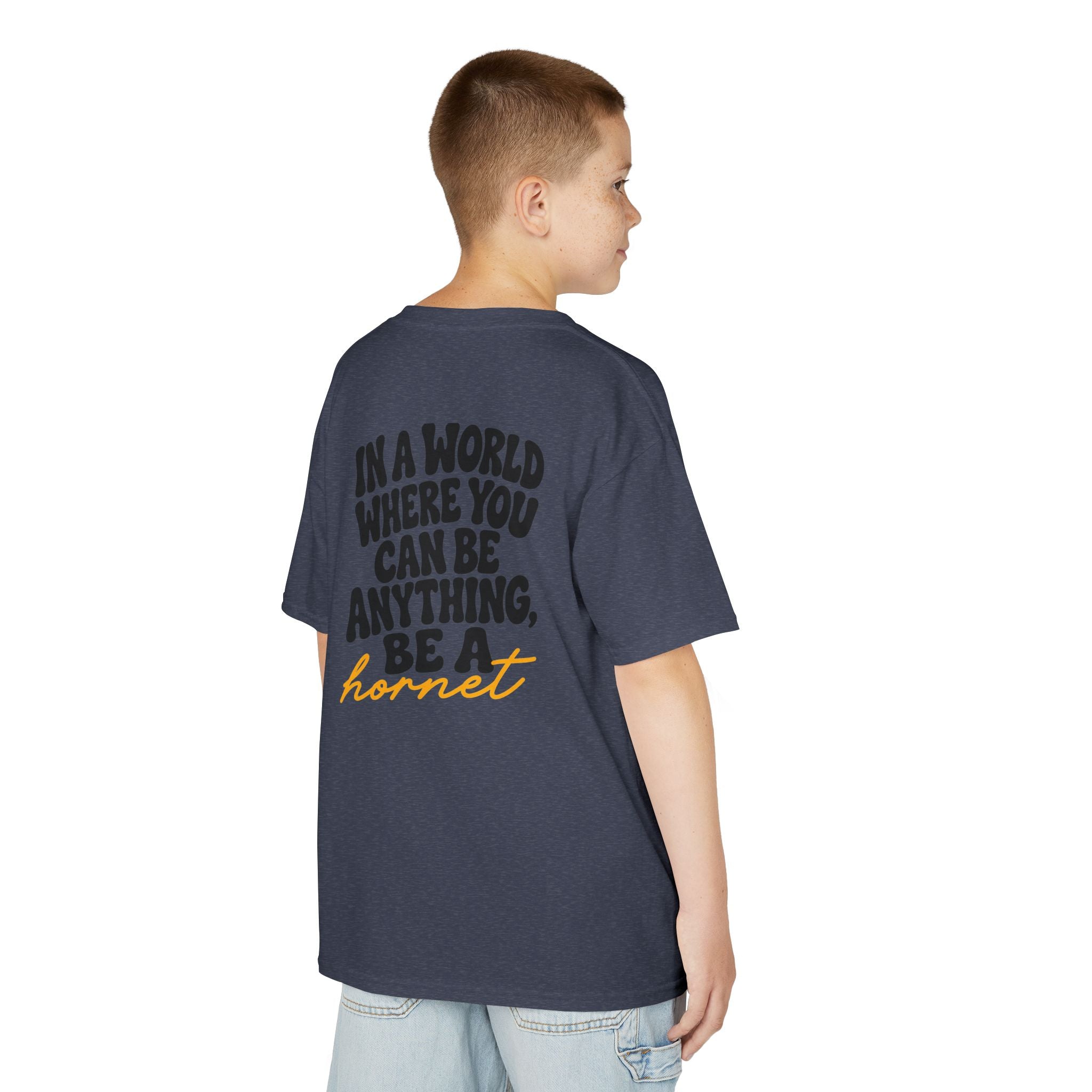 In a World Where You Can Be Anything Be a Hornet Youth T-Shirt | School Spirit Mascot Tee | Cr8tive Designs