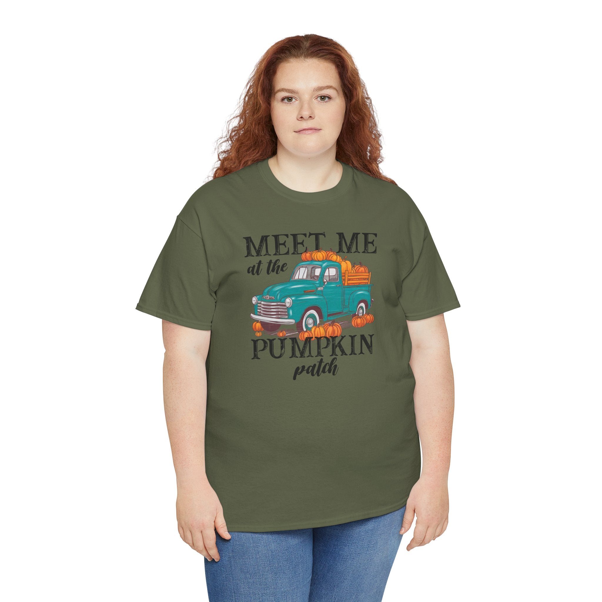 Meet Me at the Pumpkin Patch Tee | Rustic Farm Truck Graphic T-Shirt | Cr8tive Designs