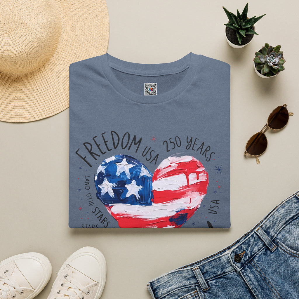 Freedom Liberty Heart | 250 Years Patriotic Design | Cr8tive Designs