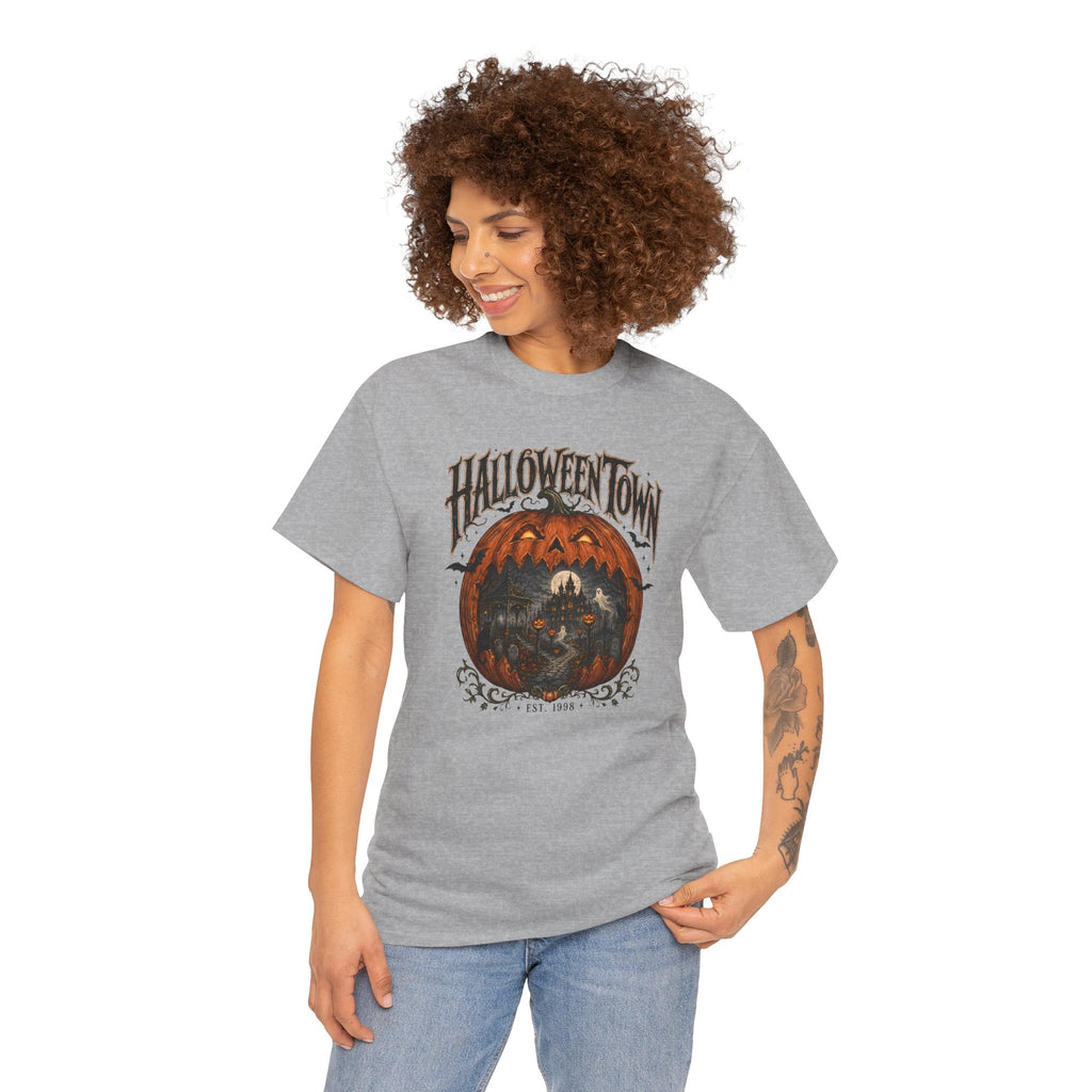 Halloweentown Pumpkin Graphic Tee | Spooky Jack-O-Lantern T-Shirt | Cr8tive Designs