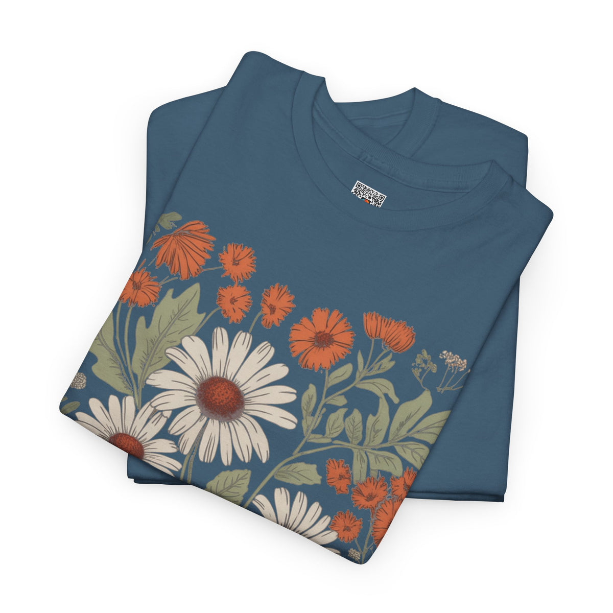 Vintage Floral Pumpkin Tee | Cottagecore Autumn Botanical Graphic T-Shirt | Cr8tive Designs