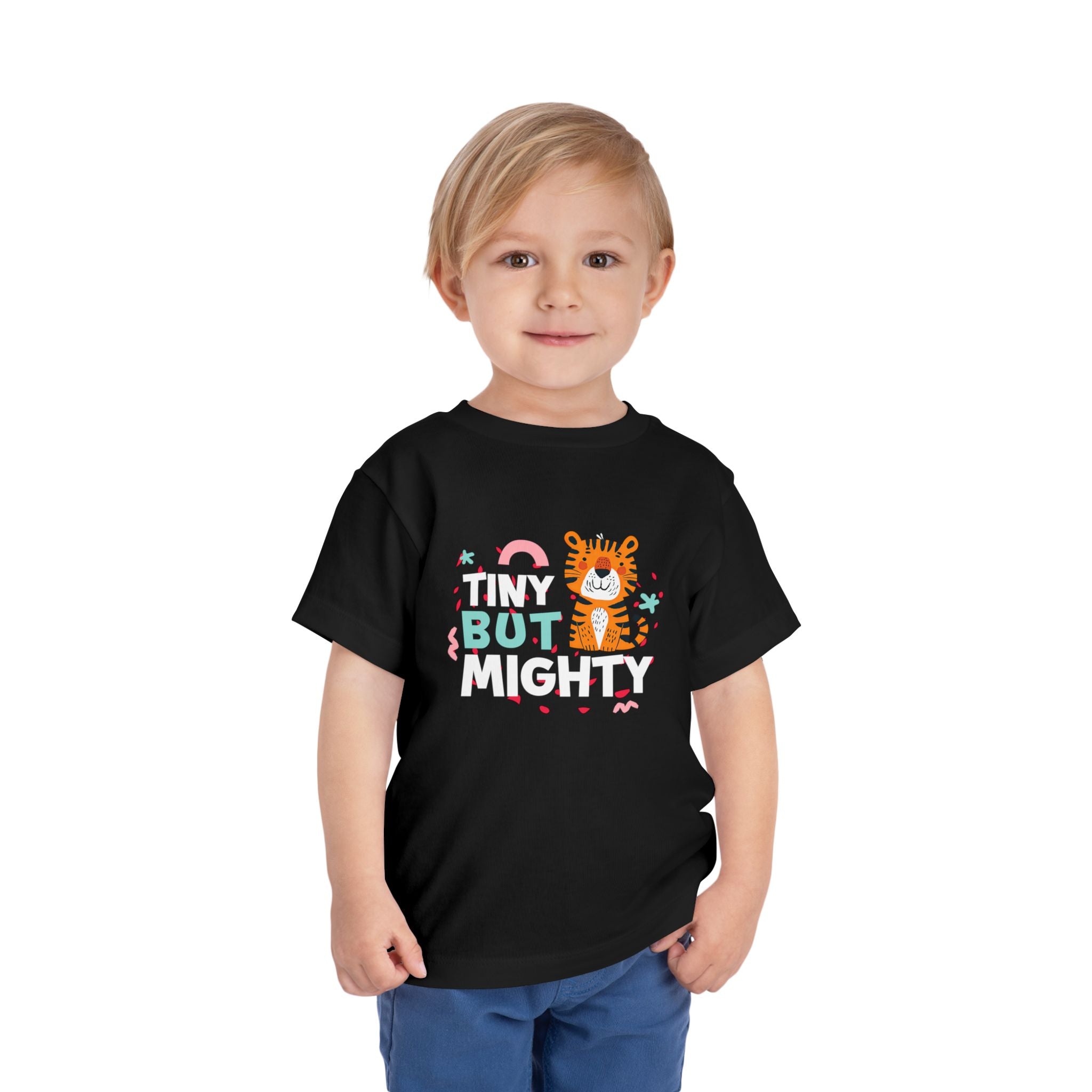 Tiny But Mighty Tee | Cute Kids Tiger Graphic T-Shirt | Cr8tive Designs