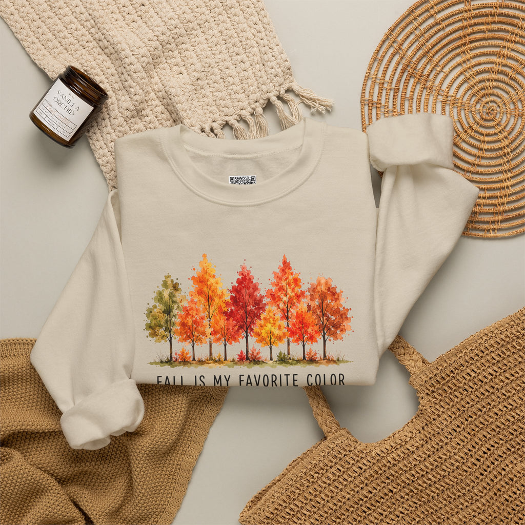 Fall Is My Favorite Color Sweatshirt | Cozy Autumn Foliage Sweatshirt | Cr8tive Designs