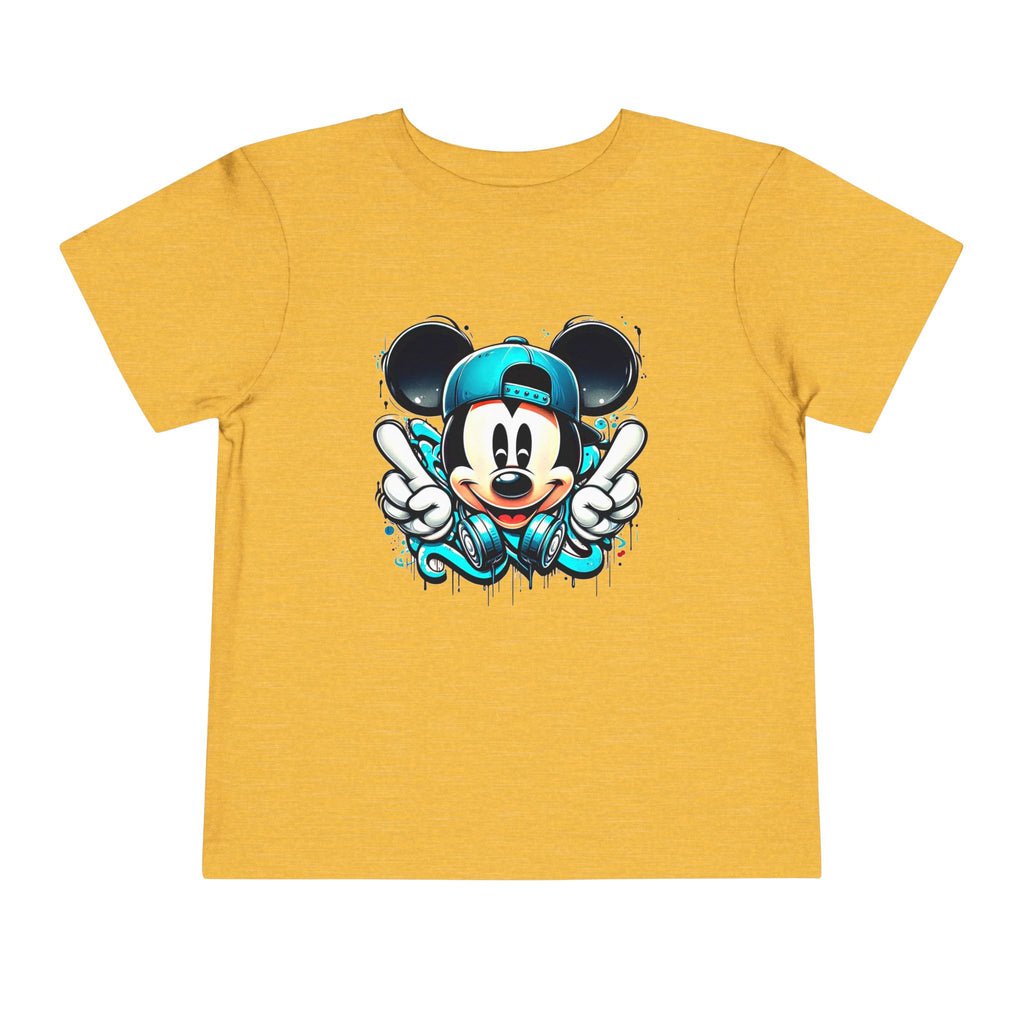 Mickey Mouse Hip-Hop Toddler Tee | Street-Style Cartoon T-Shirt | Cr8tive Designs