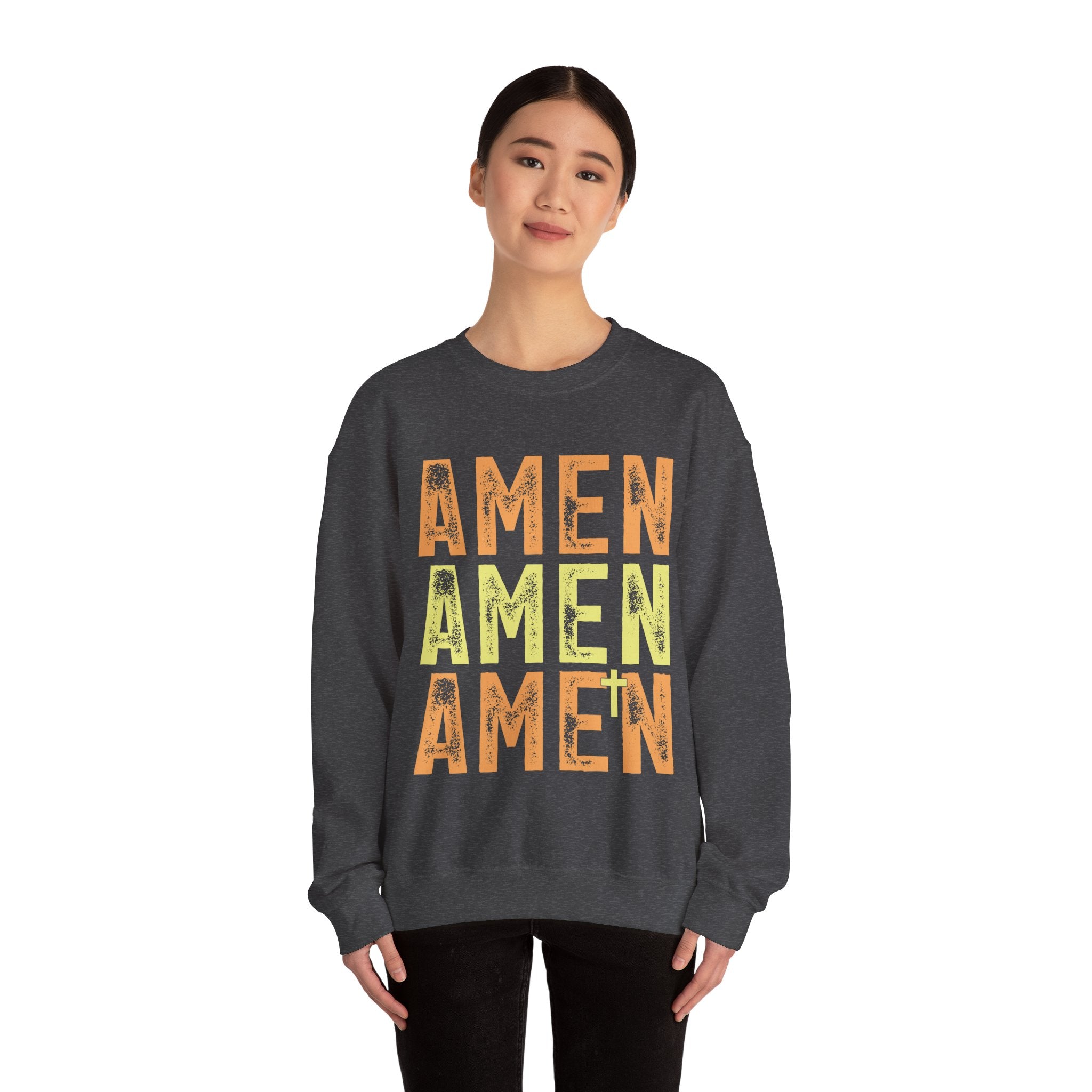 Amen Amen Amen – Bold Christian Faith Sweatshirt | Cr8tive Designs