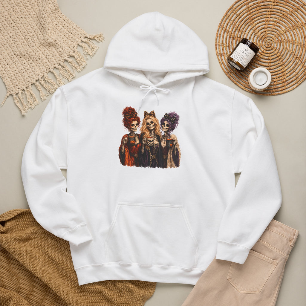 Skeleton Witch Sisters Graphic Hoodie | Cr8tive Designs