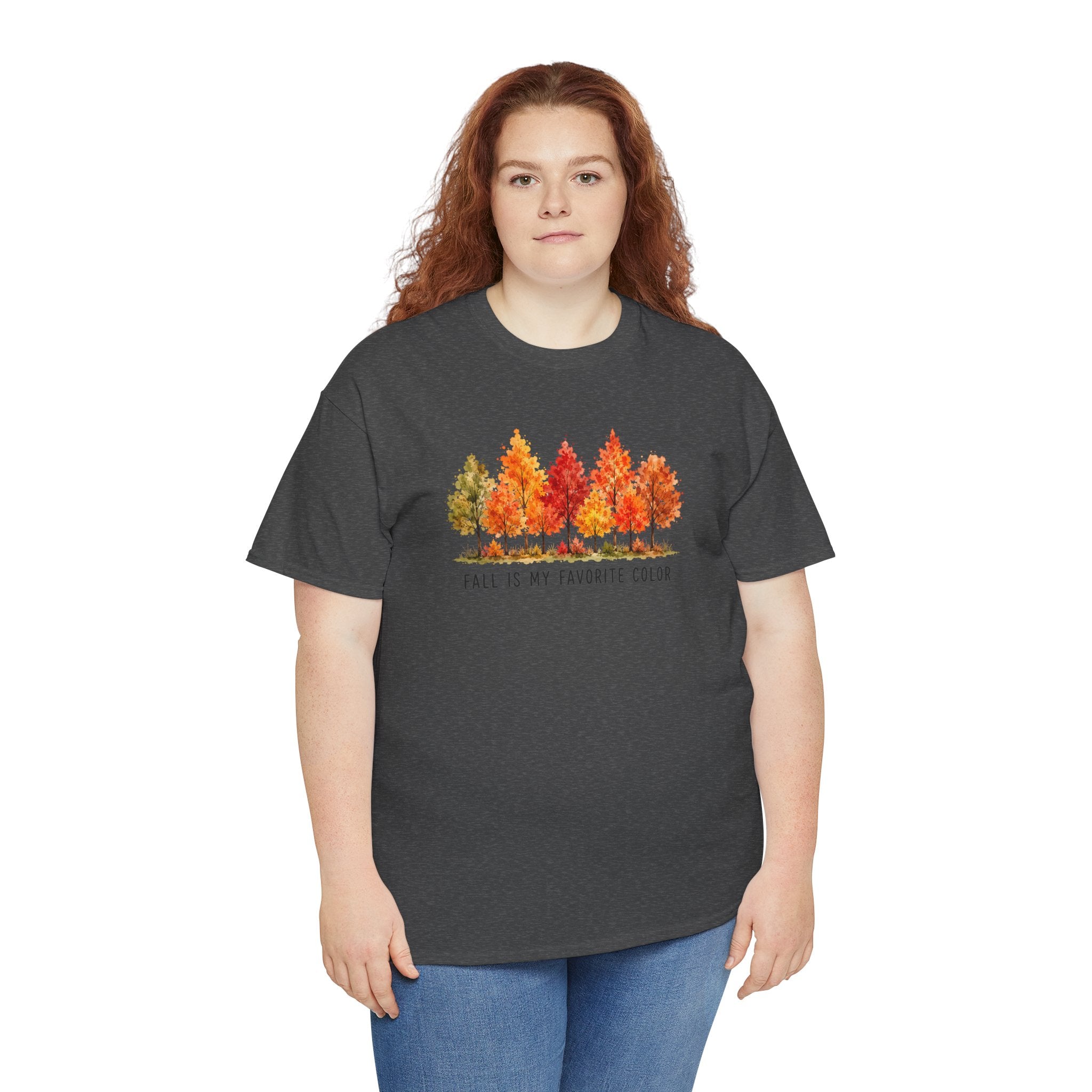 Fall Is My Favorite Color Tee | Watercolor Autumn Trees T-Shirt | Cr8tive Designs