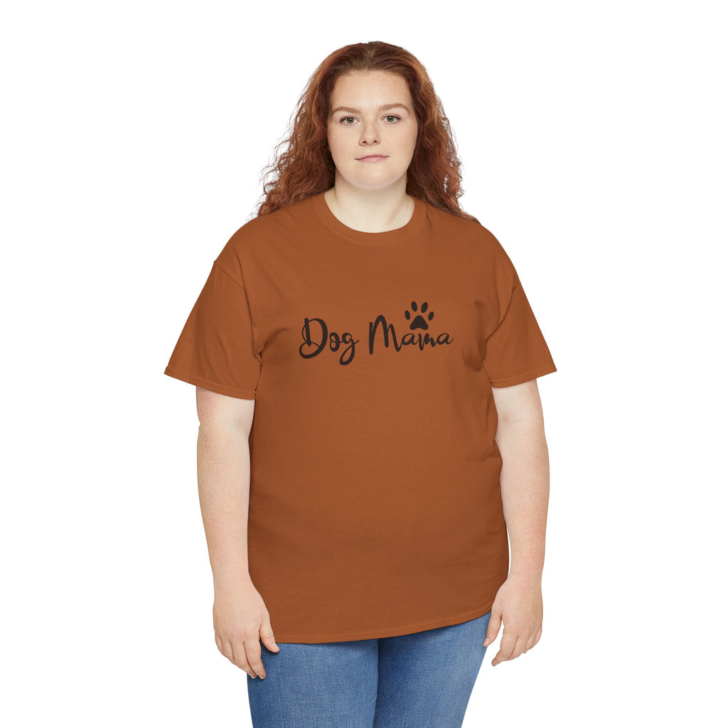 Dog Mama Script Tee | Paw Print Dog Lover Shirt | Cr8tive Designs