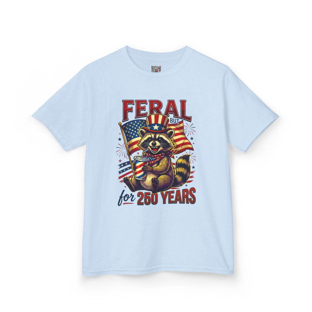 Kids Feral for 250 Years Tee | Patriotic Wildlife Graphic Design | Cr8tive Designs