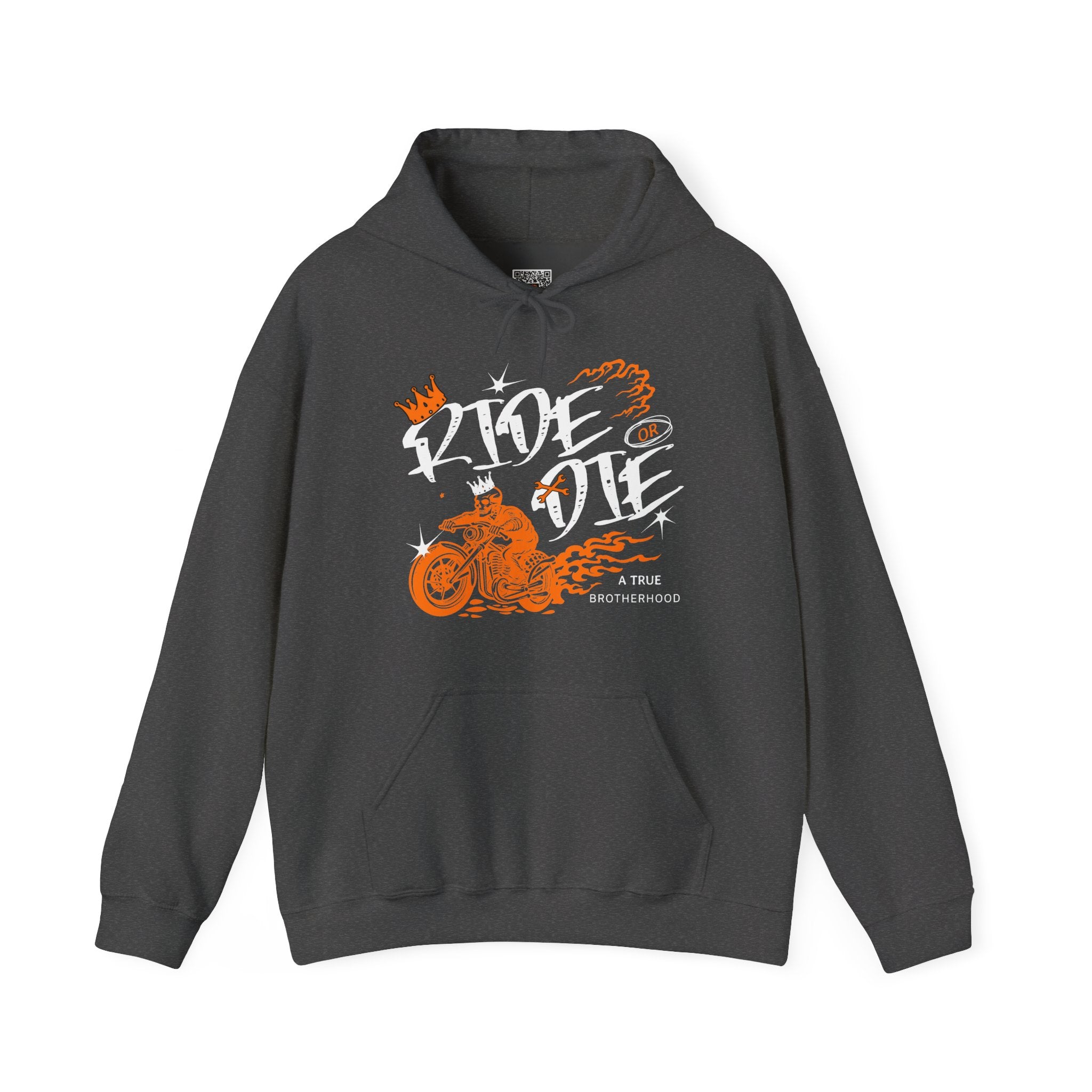 Ride or Die Hoodie | Motorcycle Flames Design | Cr8tive Designs