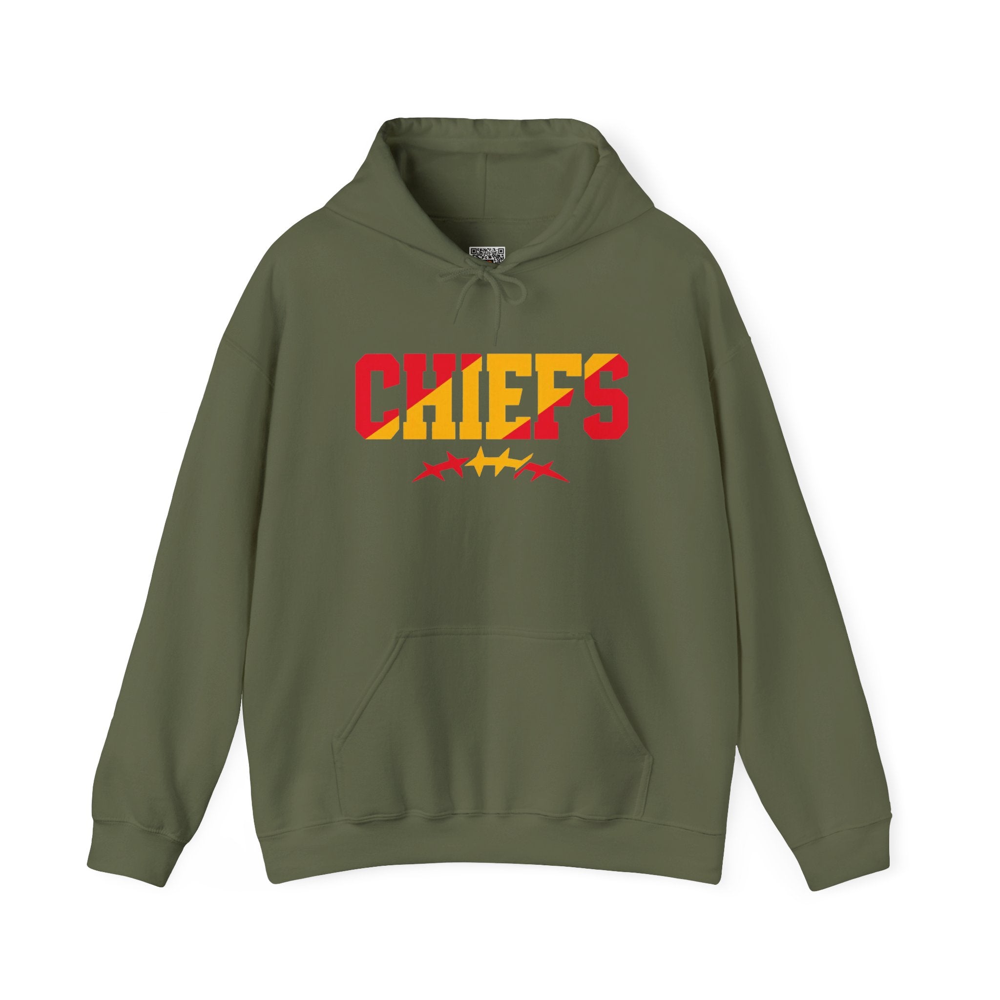 Chiefs Game Day Hoodie | Red & Gold Football Design | Cr8tive Designs
