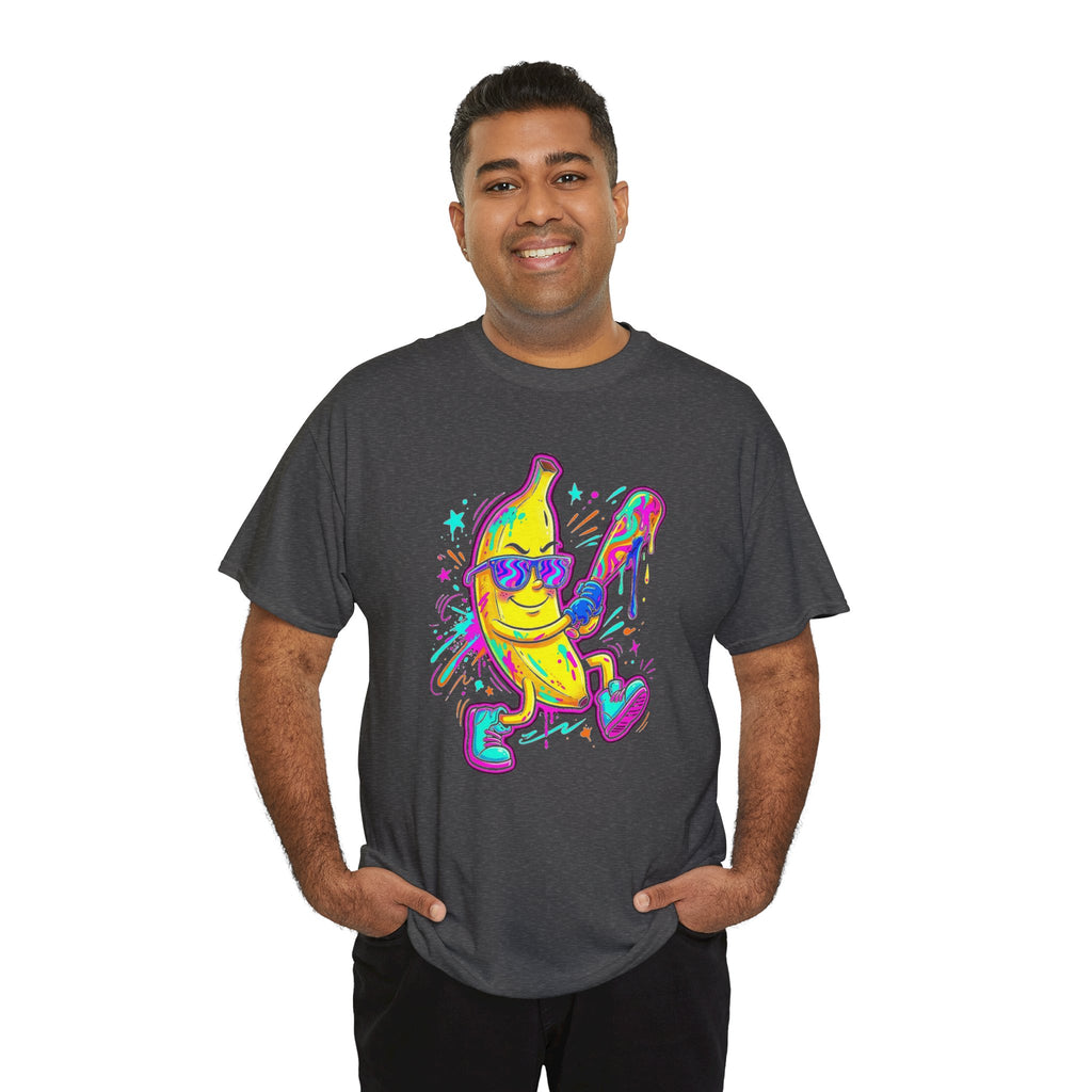 Banana Baseball Graphic T-Shirt | Neon Streetwear Tee | Cr8tive Designs