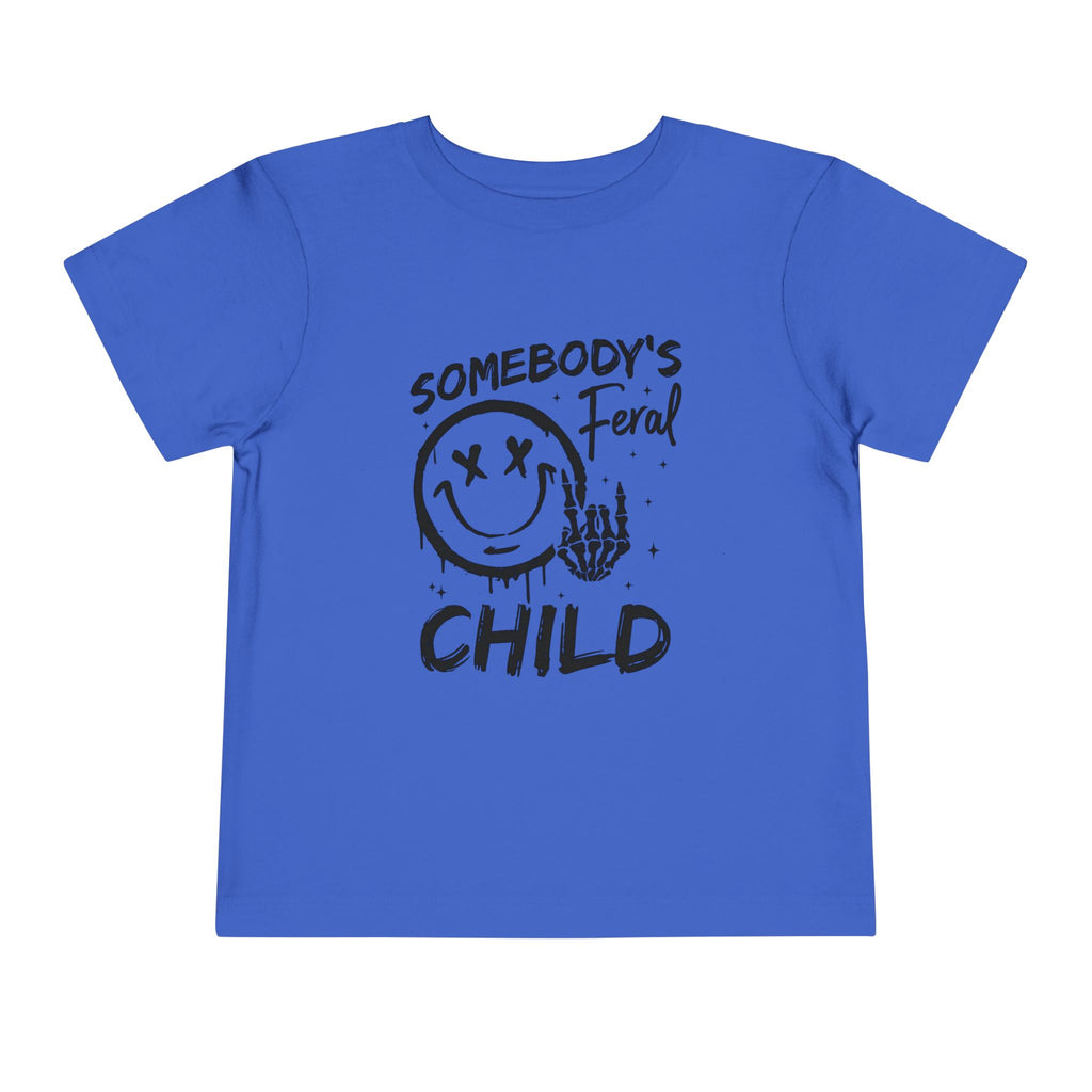Somebody’s Feral Child Toddler Tee | Funny Wild Kid T-Shirt | Cr8tive Designs