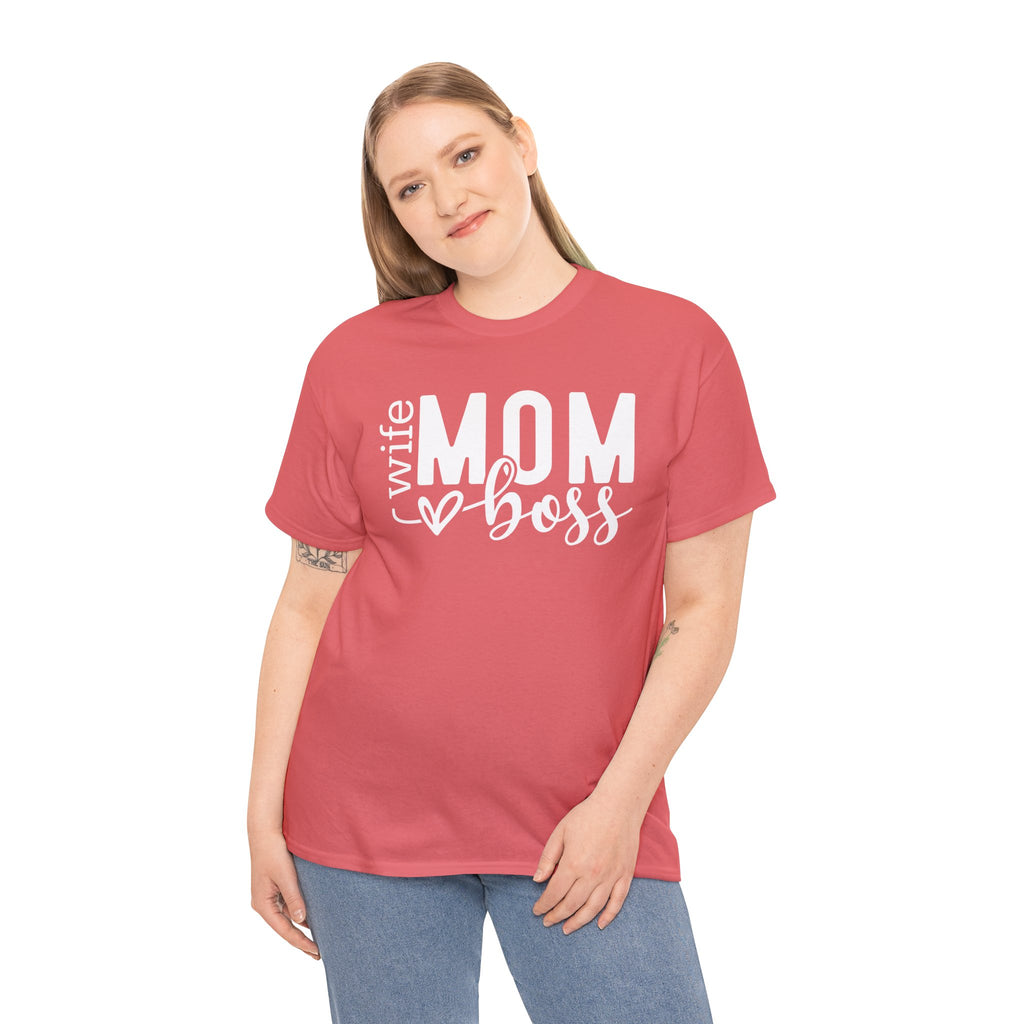 Wifey Mom Boss Graphic Tee – Trendy Mom Life Shirt, Stylish Mama Statement Tee | Cr8tive Designs