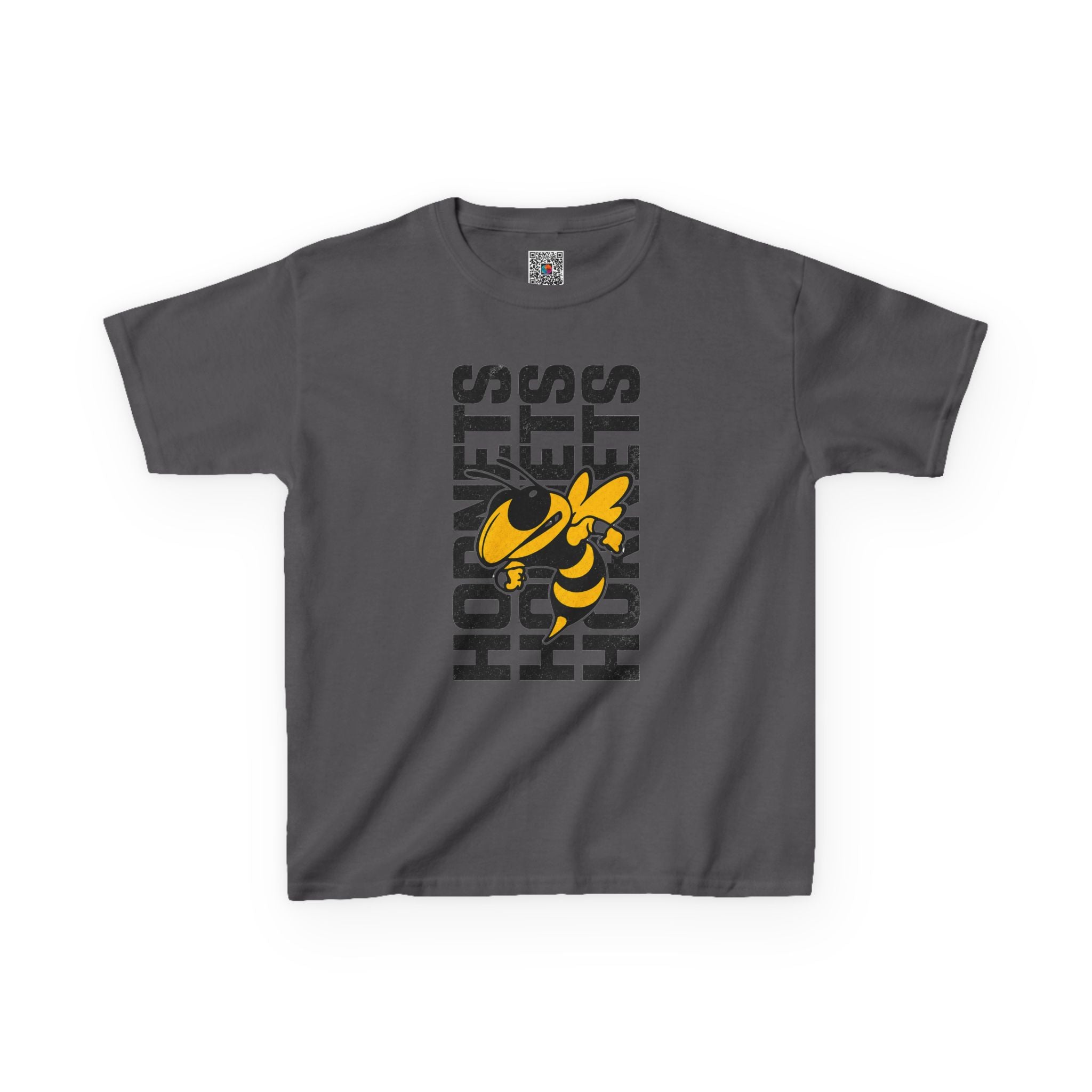 Vertical Hornets Mascot Youth T-Shirt | School Spirit Mascot Tee | Cr8tive Designs