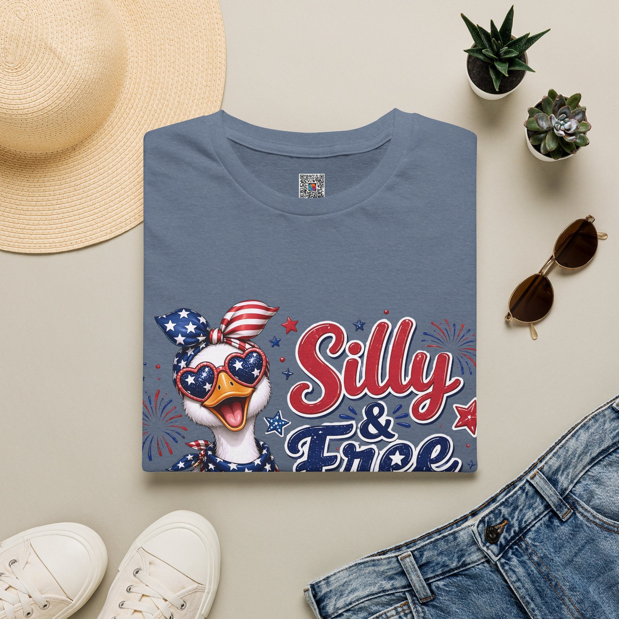 Silly & Free Since 1776 | Patriotic Duck Design | Cr8tive Designs