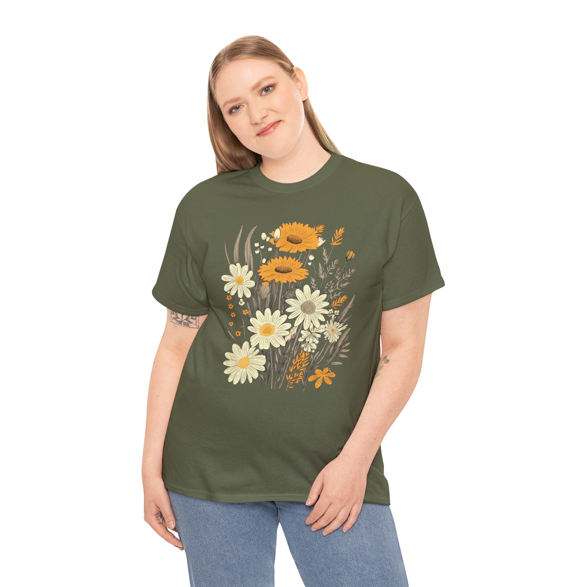 Vintage Yellow Floral T-Shirt