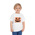 Distressed Jack O Lantern Toddler T-Shirt | Retro Orange Stripe Halloween Tee | Cr8tive Designs