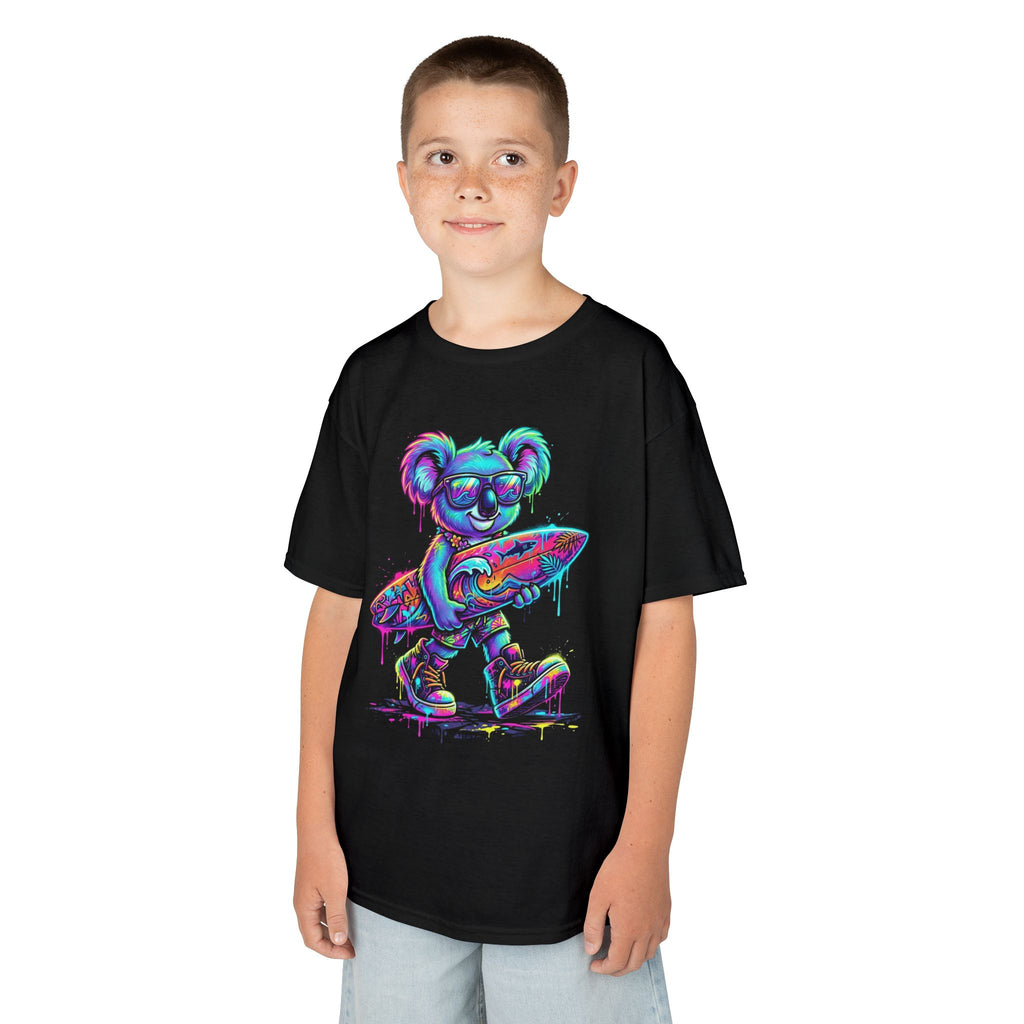 Neon Surfing Koala Graphic Tee | Cr8tive Designs